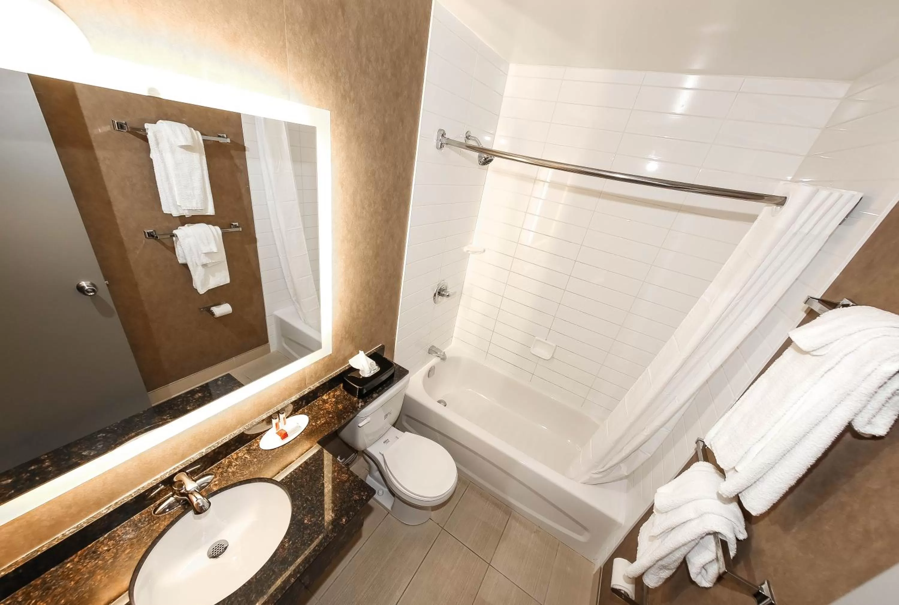 Bathroom in Howard Johnson by Wyndham Winnipeg West