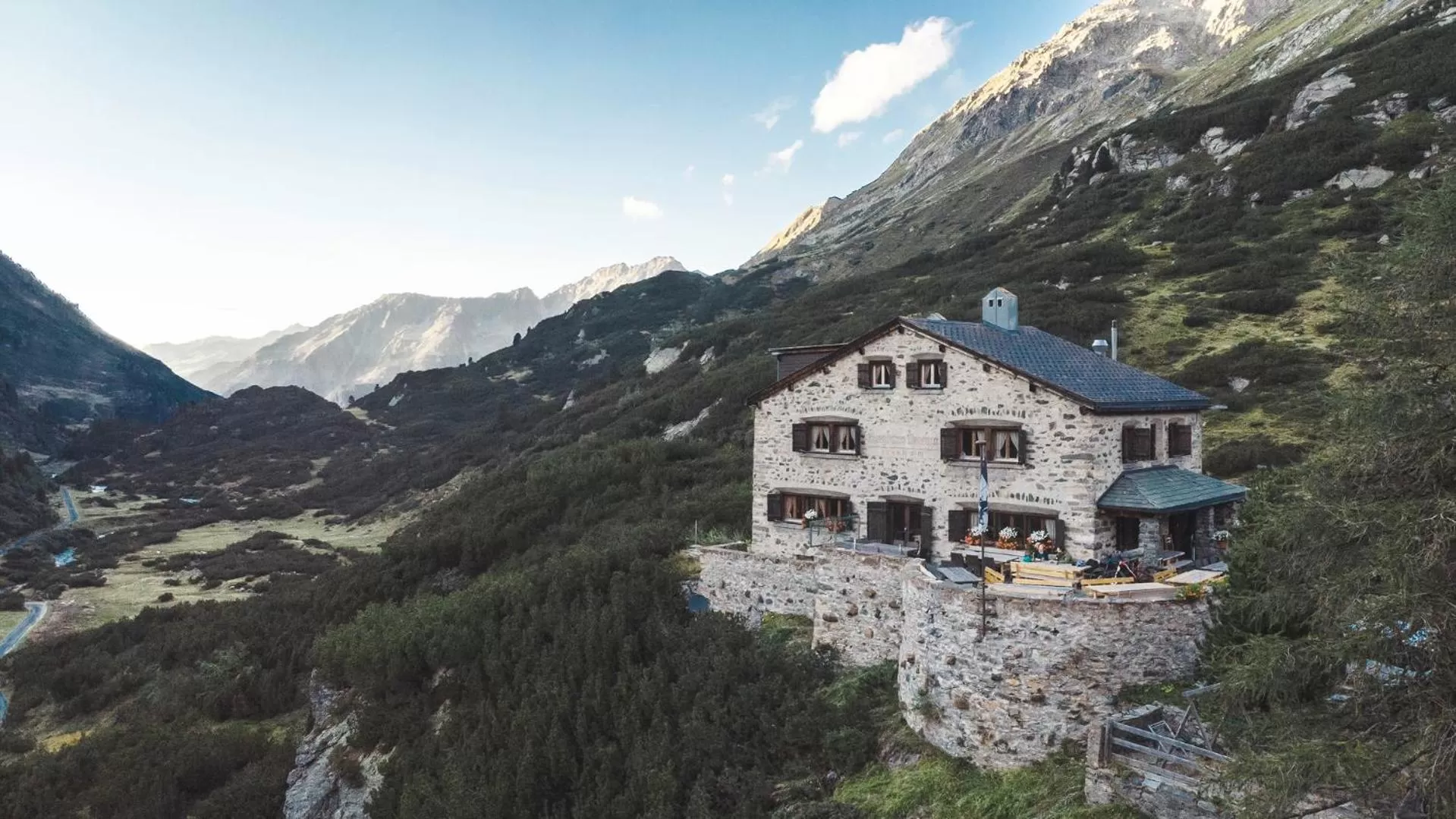 Natural landscape in Madrisa Lodge