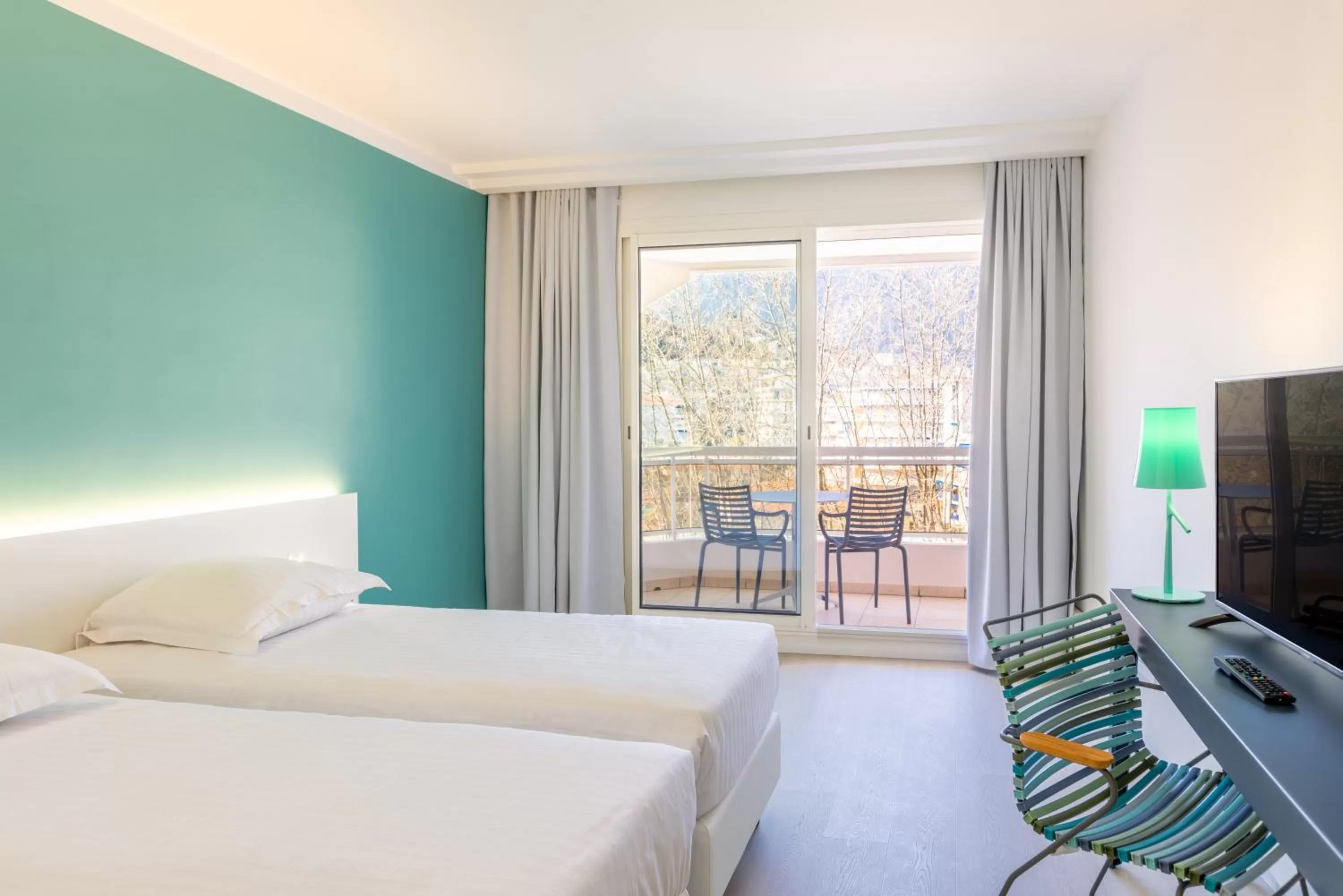 Bed in Hôtel Riva Art & Spa