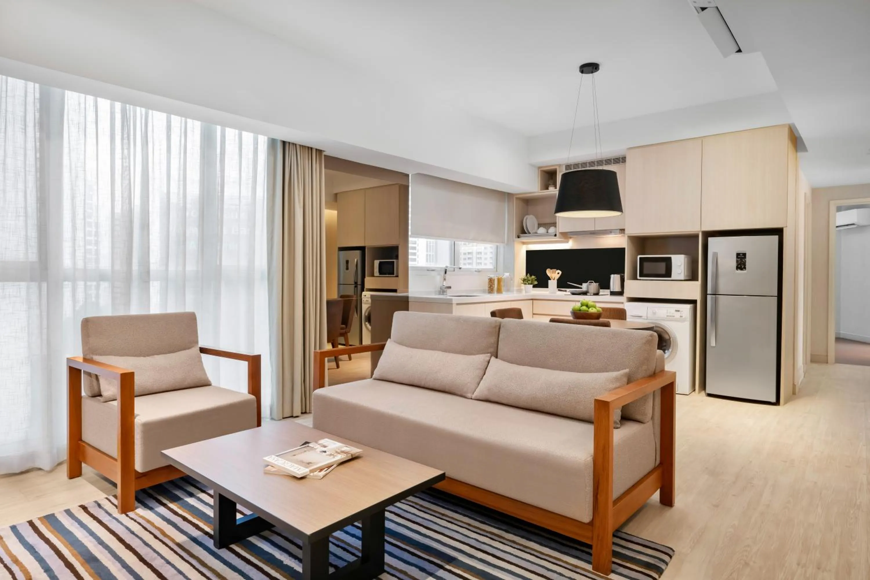 Living room in Oasia Suites Kuala Lumpur by Far East Hospitality