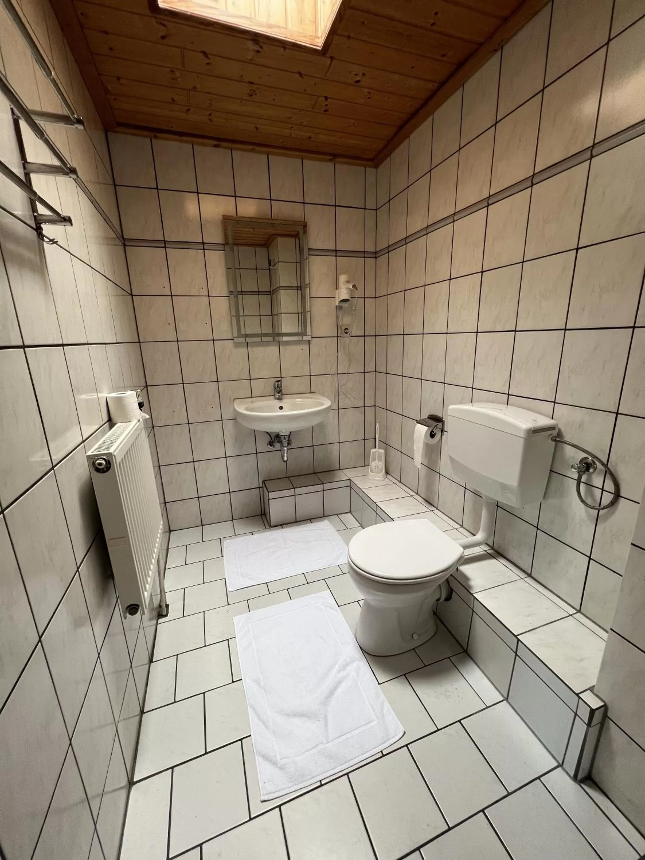 Toilet in Aparthotel Stralsund Studios und Apartments