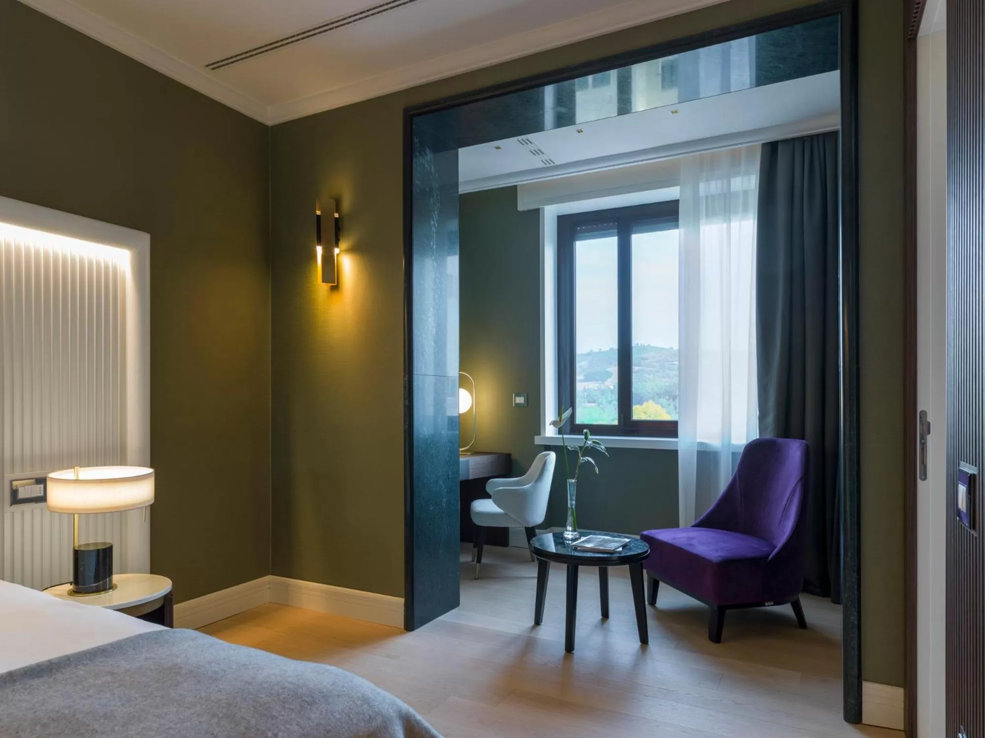 Seating area, Bed in Grand Hotel Castrocaro Longlife Formula