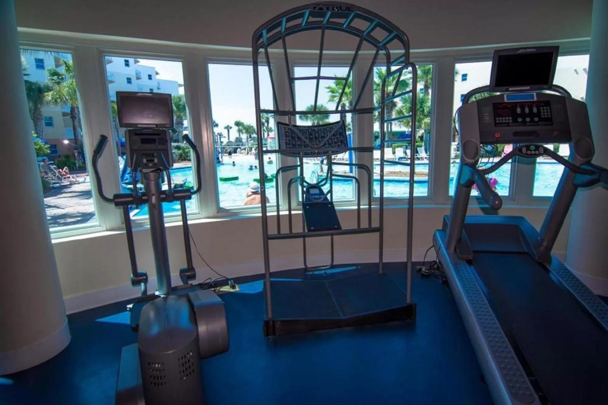 Fitness centre/facilities in Waterscape Resort by Tufan