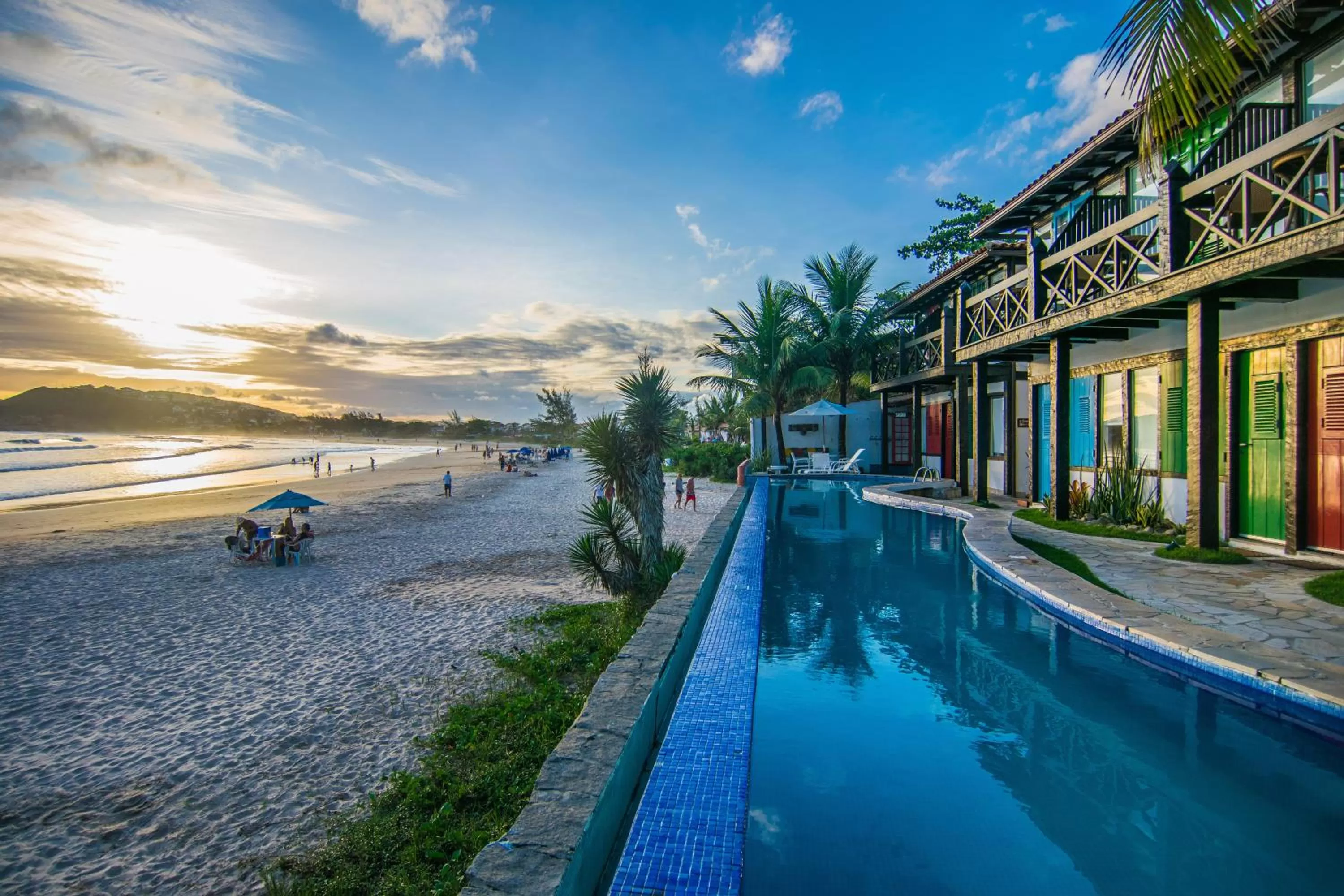 Swimming pool in Chez Pitu Praia Hotel