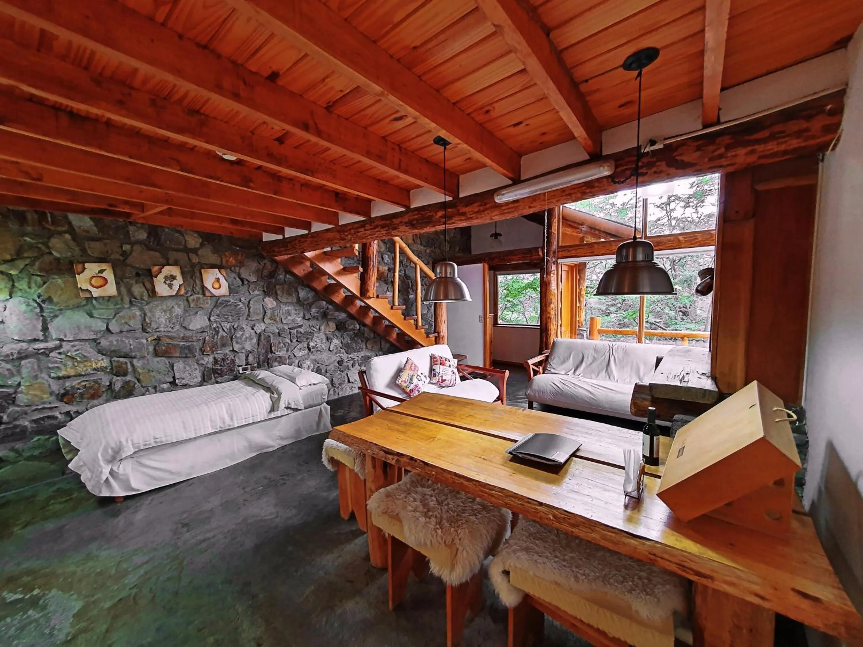 Living room in Patagonia Villa Lodge