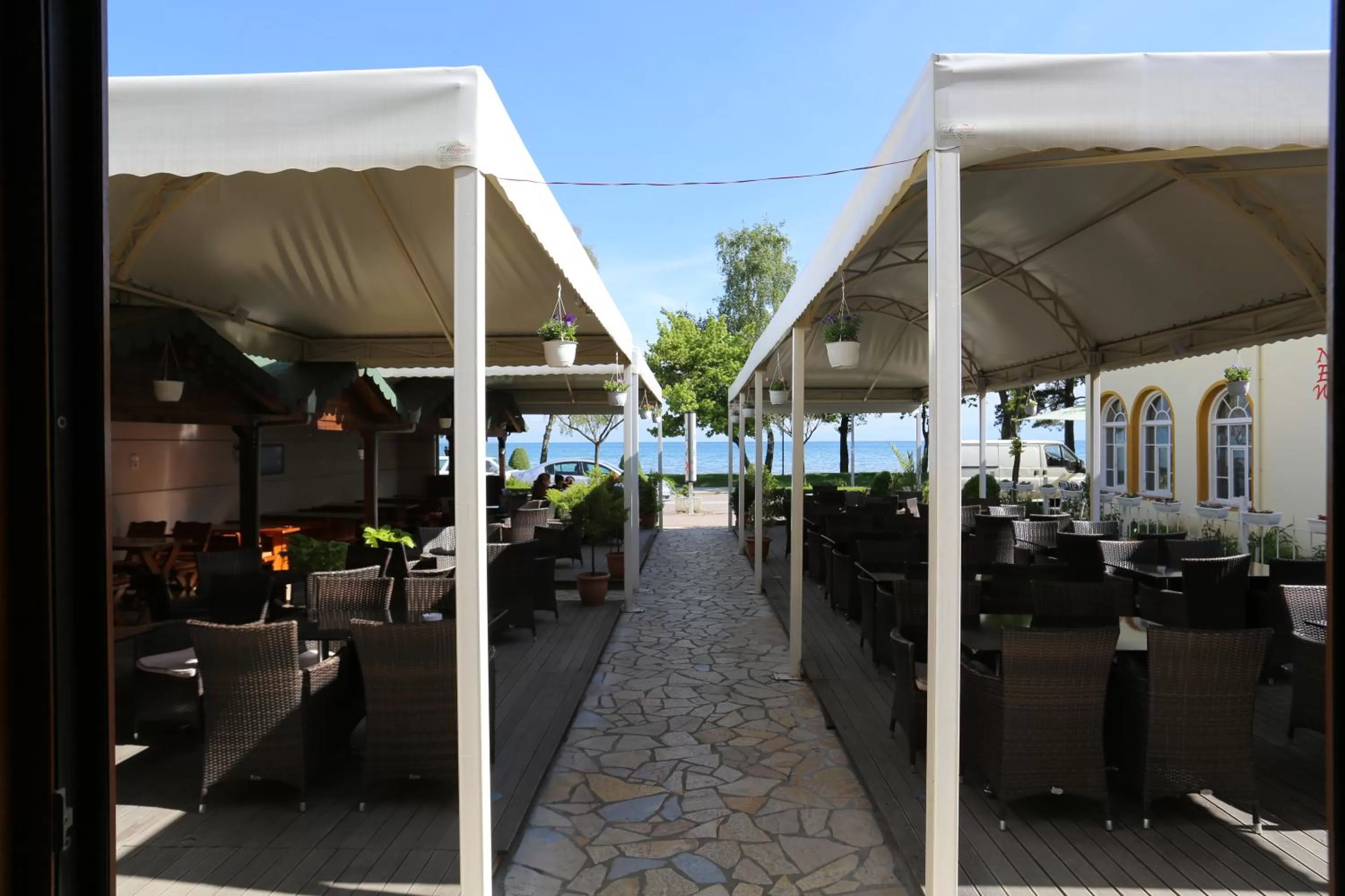 Patio in Guesthouse Bimbli