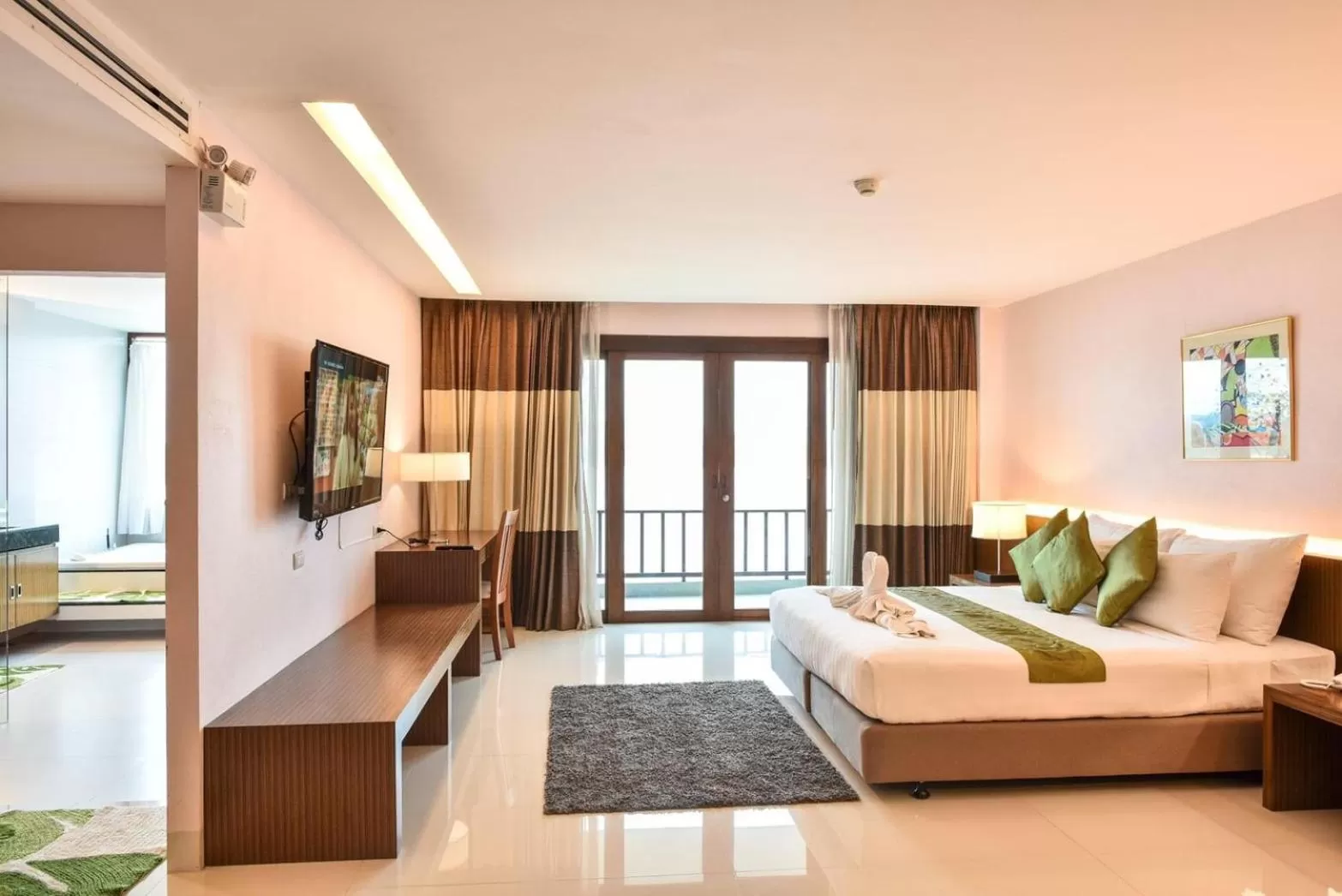 Bedroom, Bed in Siam Triangle Hotel Chiang Sean