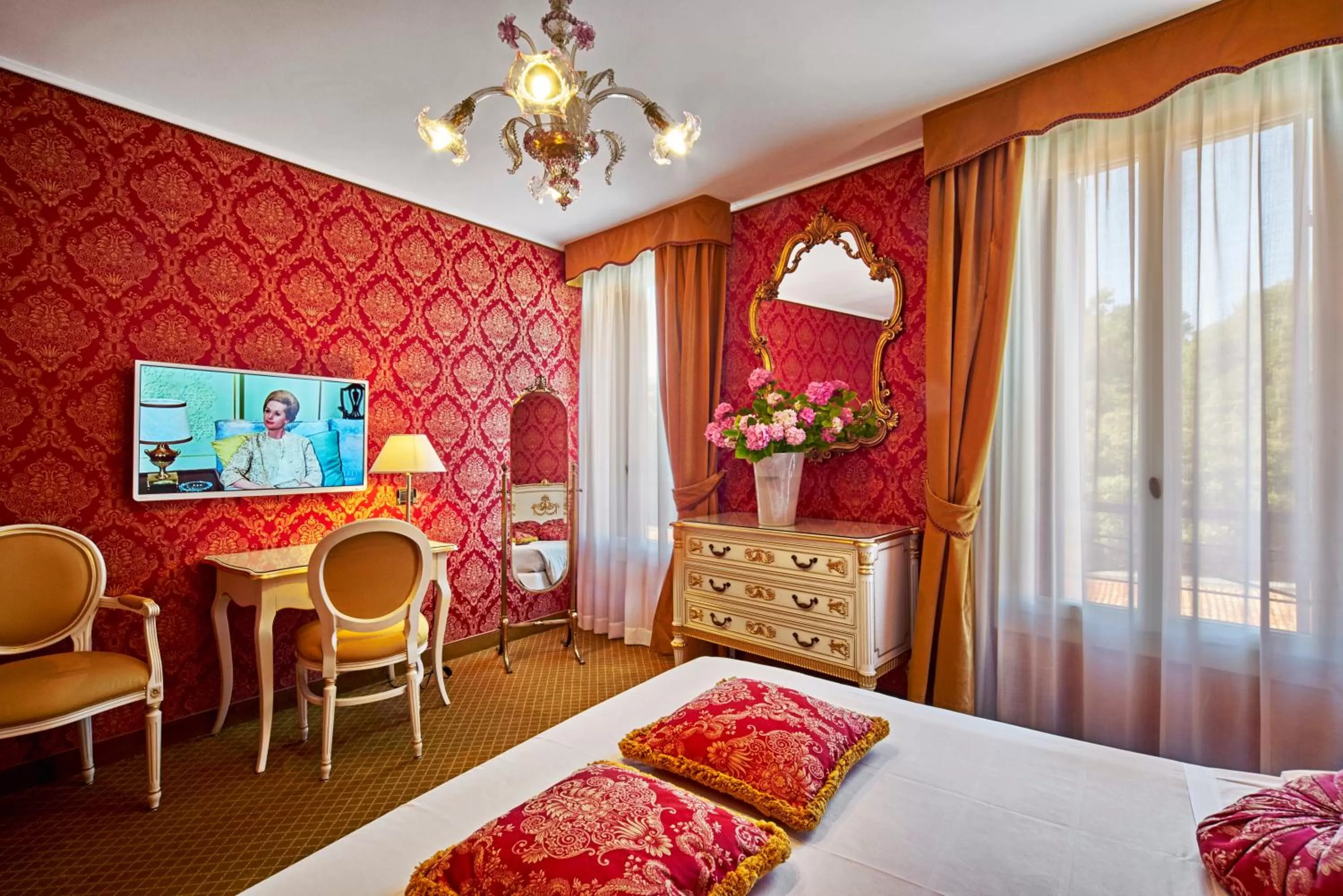 Decorative detail, Bed in Hotel Gardena