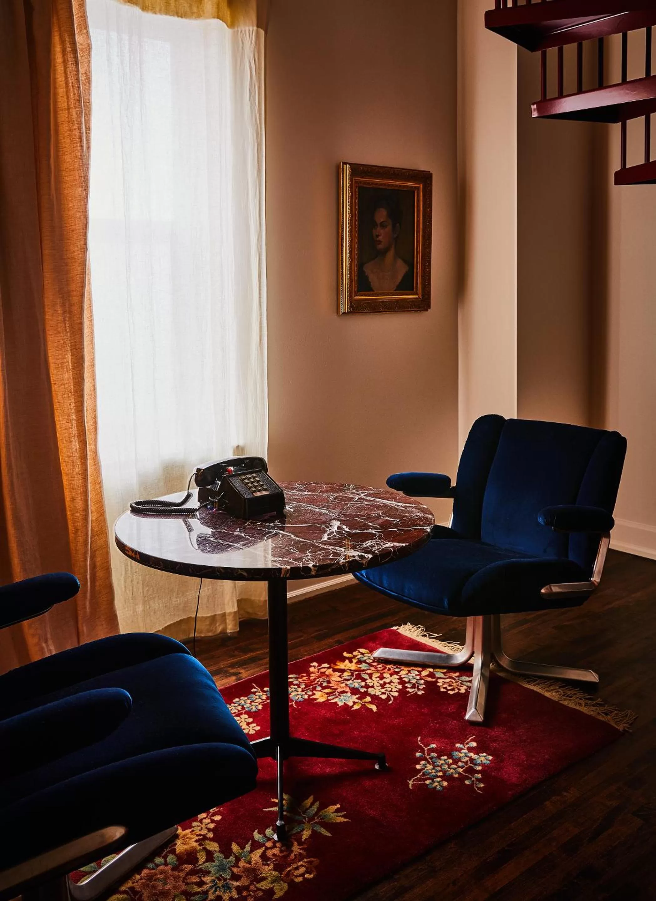 Seating area in The Siren Hotel, an Ash Hotel