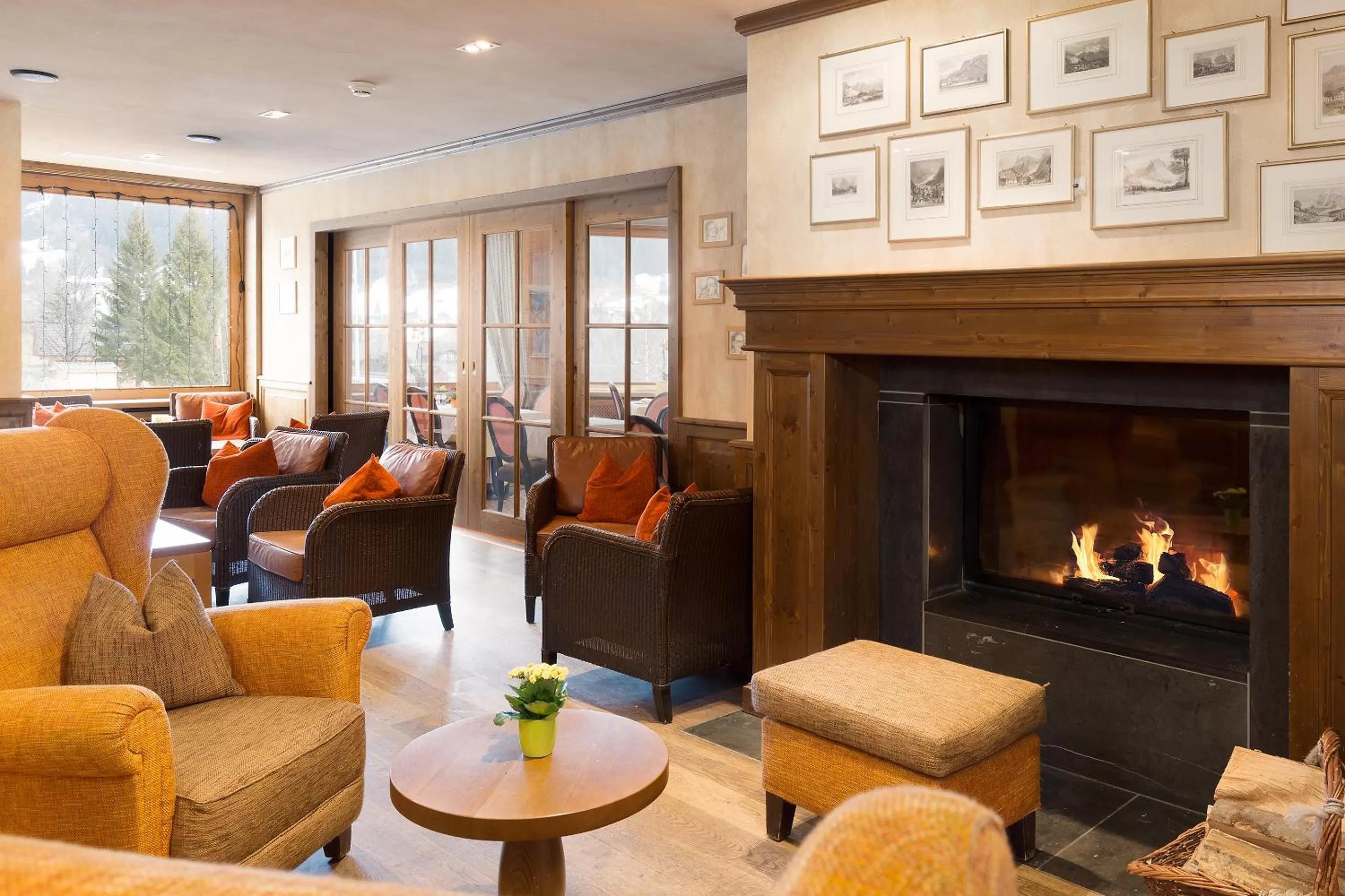 Lobby or reception in Hotel Spinne Grindelwald