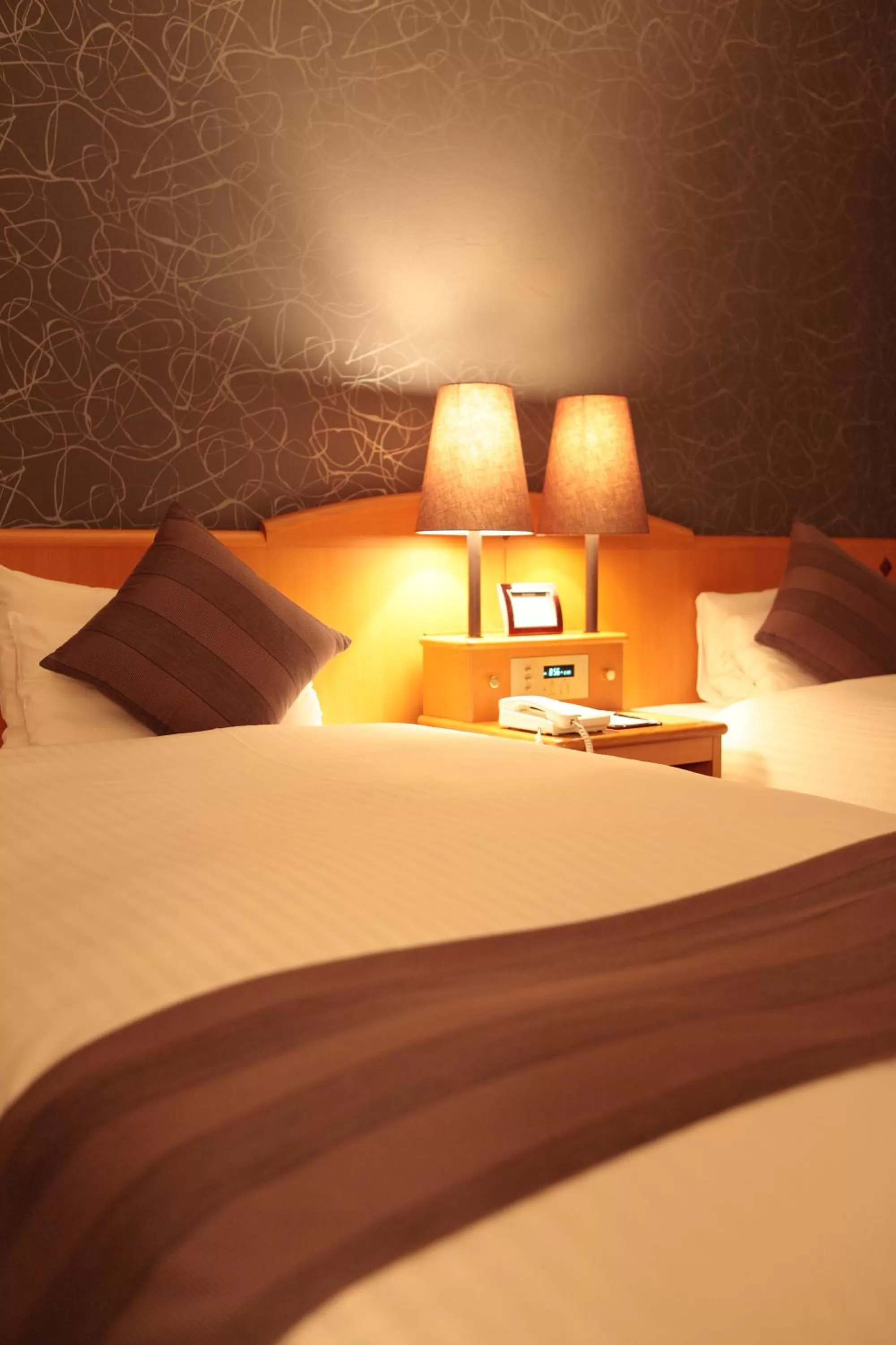 Bed in Okayama Koraku Hotel