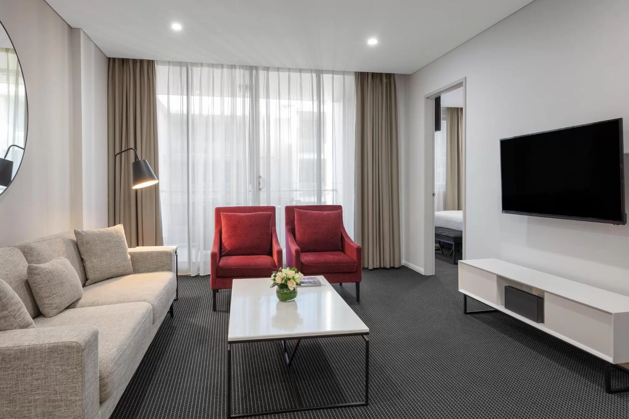 Living room in Meriton Suites North Ryde