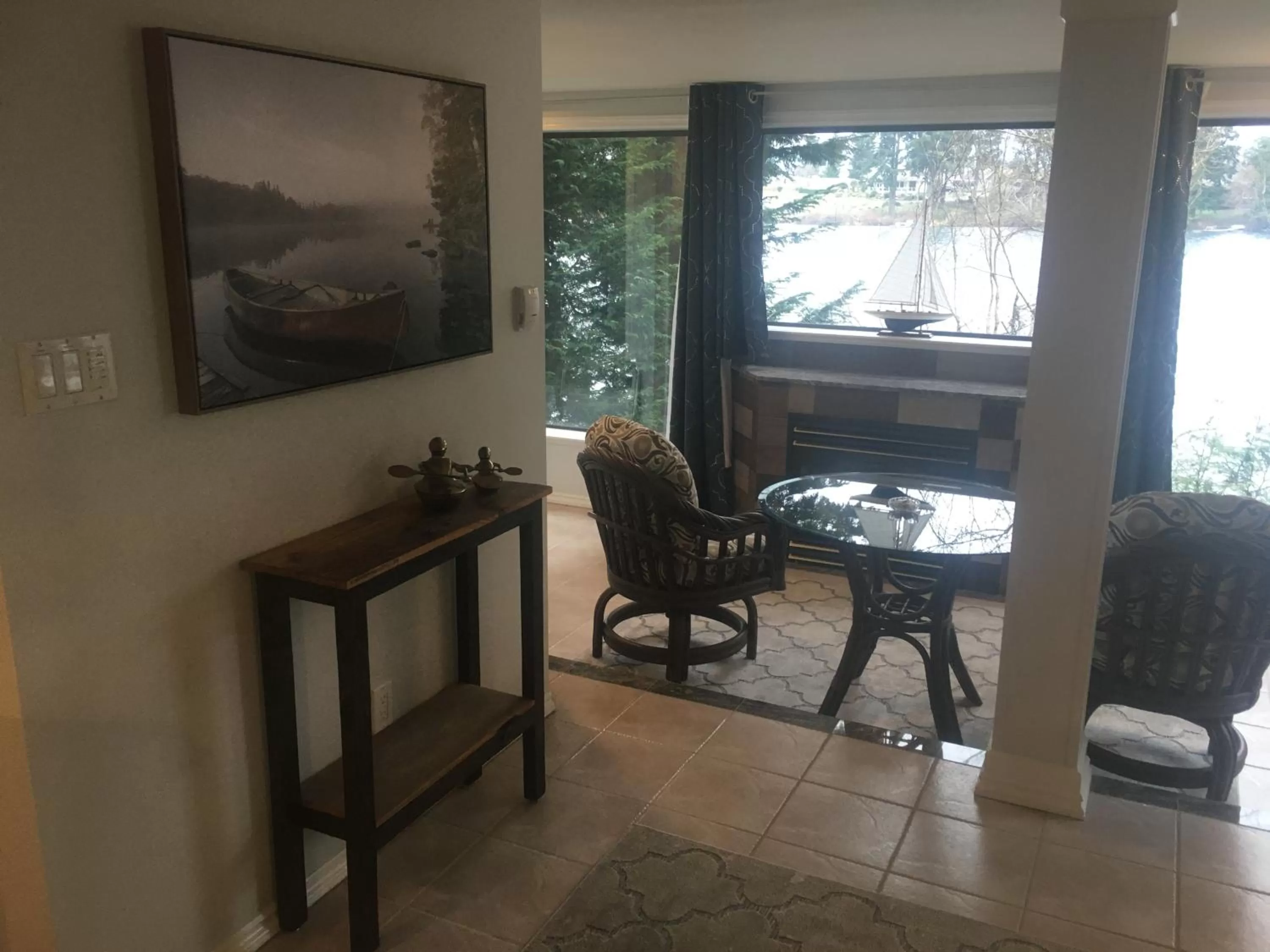 Lake view, Seating Area in Long Lake Waterfront Bed and Breakfast