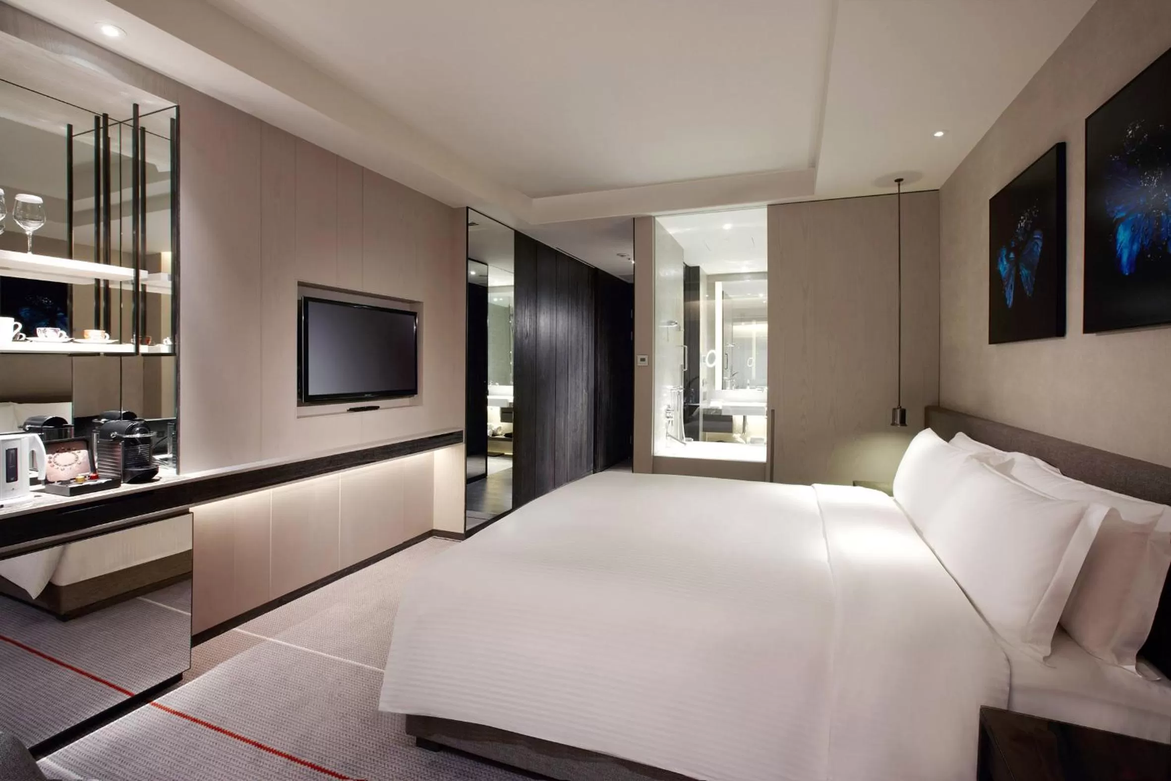 Bed in Humble House Taipei, Curio Collection by Hilton