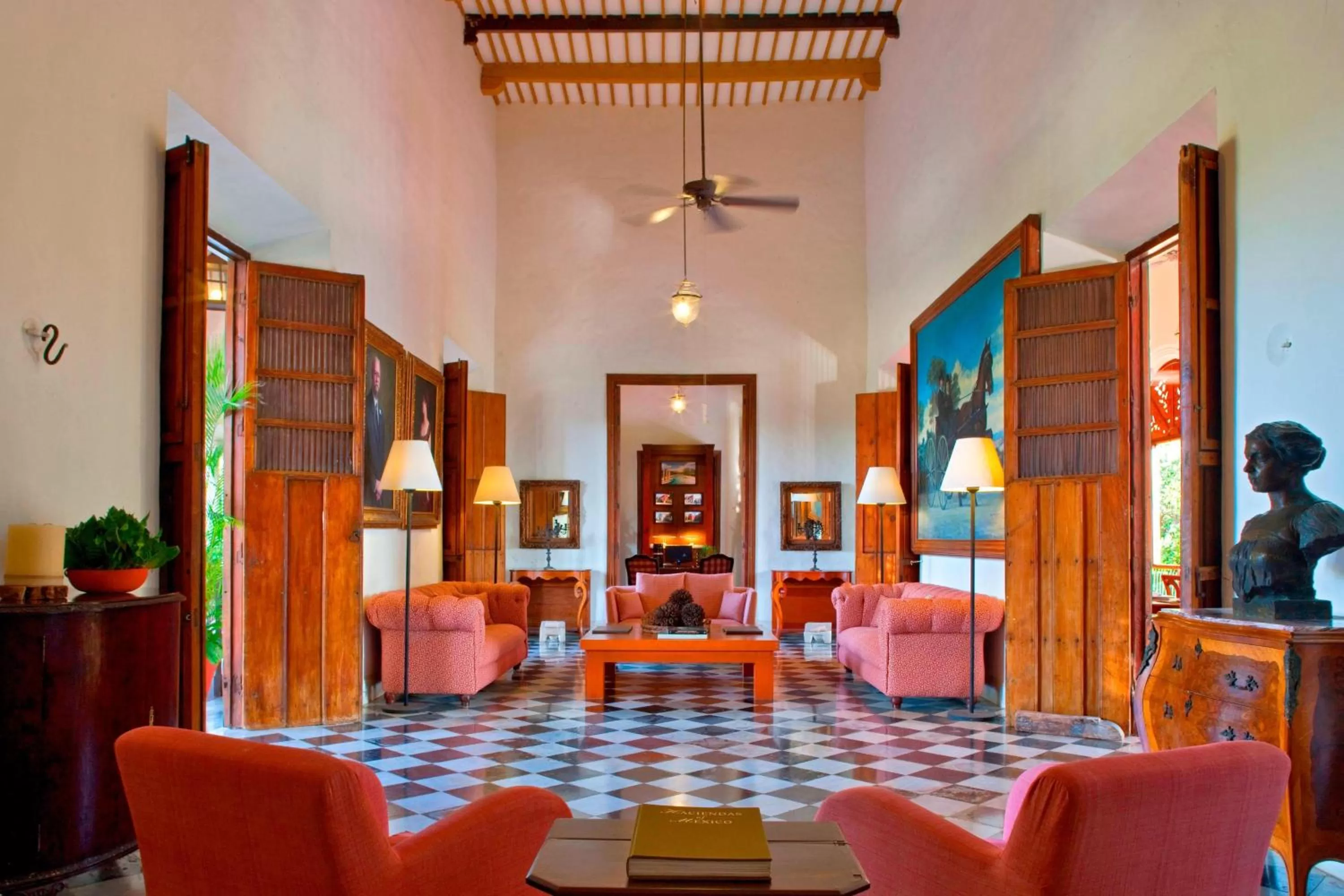 Living room in Hacienda Temozon Sur