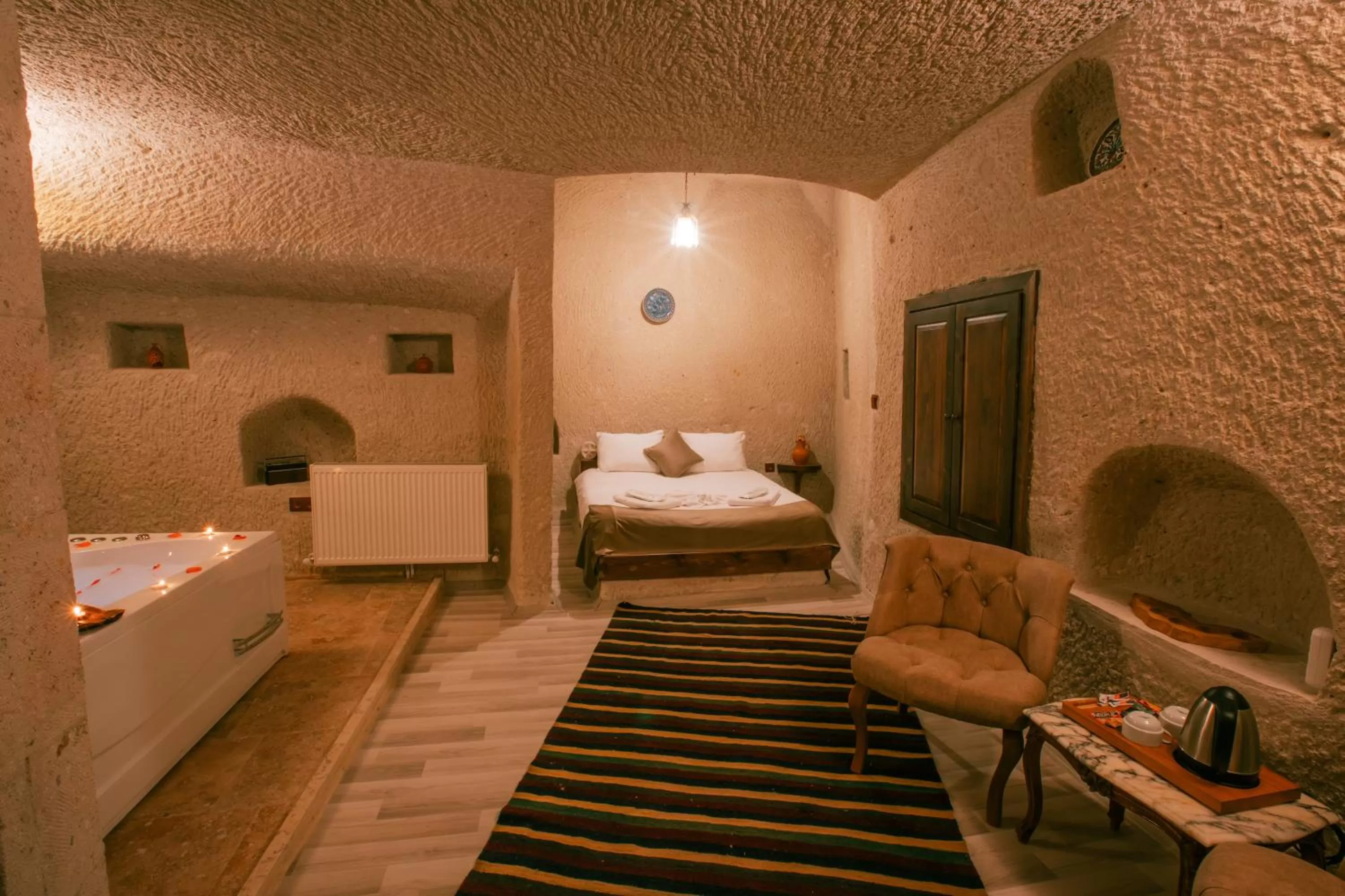 Photo of the whole room, Bed in Mia Cappadocia Cave Hotel