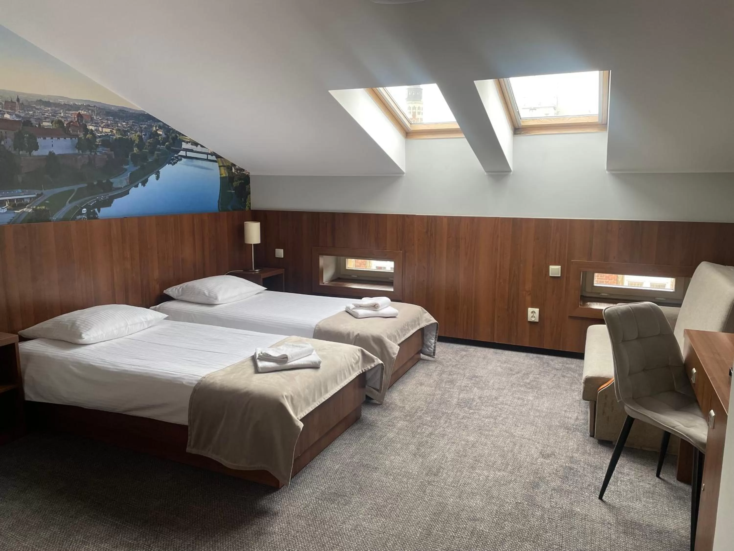 Bed in Hotel Downtown Kraków