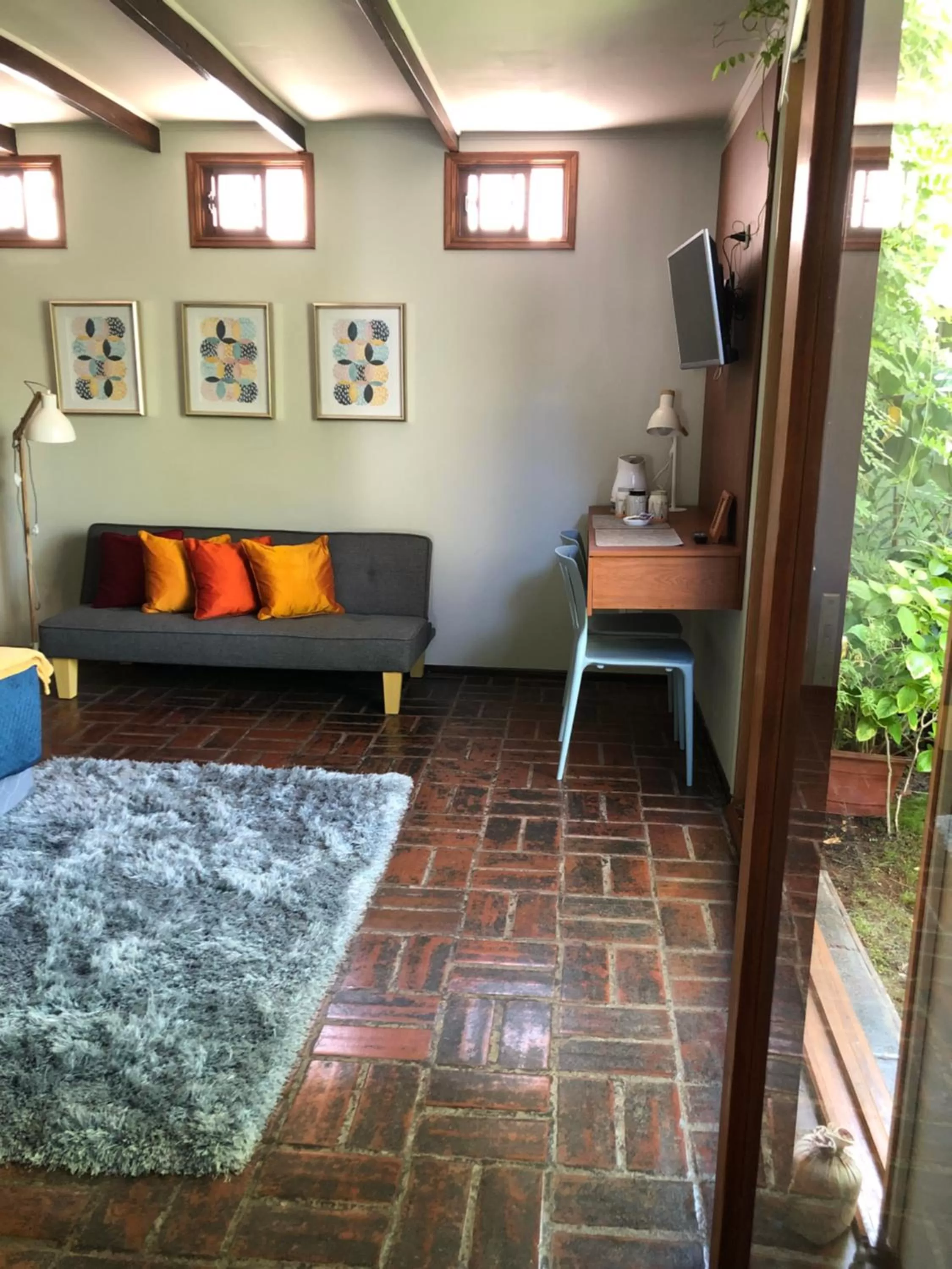 Seating area in Rent apart Las Condes