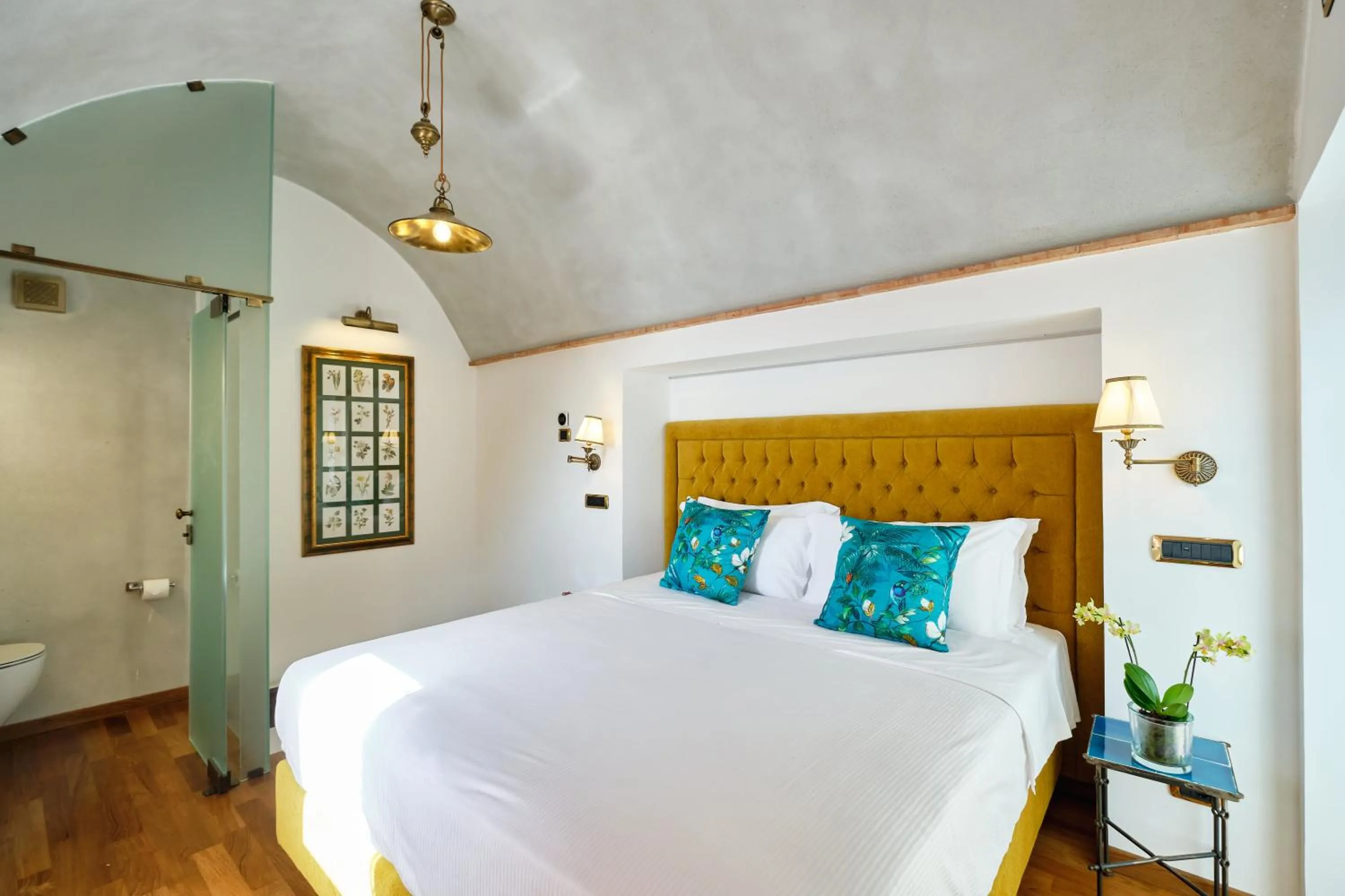 Bedroom, Bed in Hotel Botanico San Lazzaro