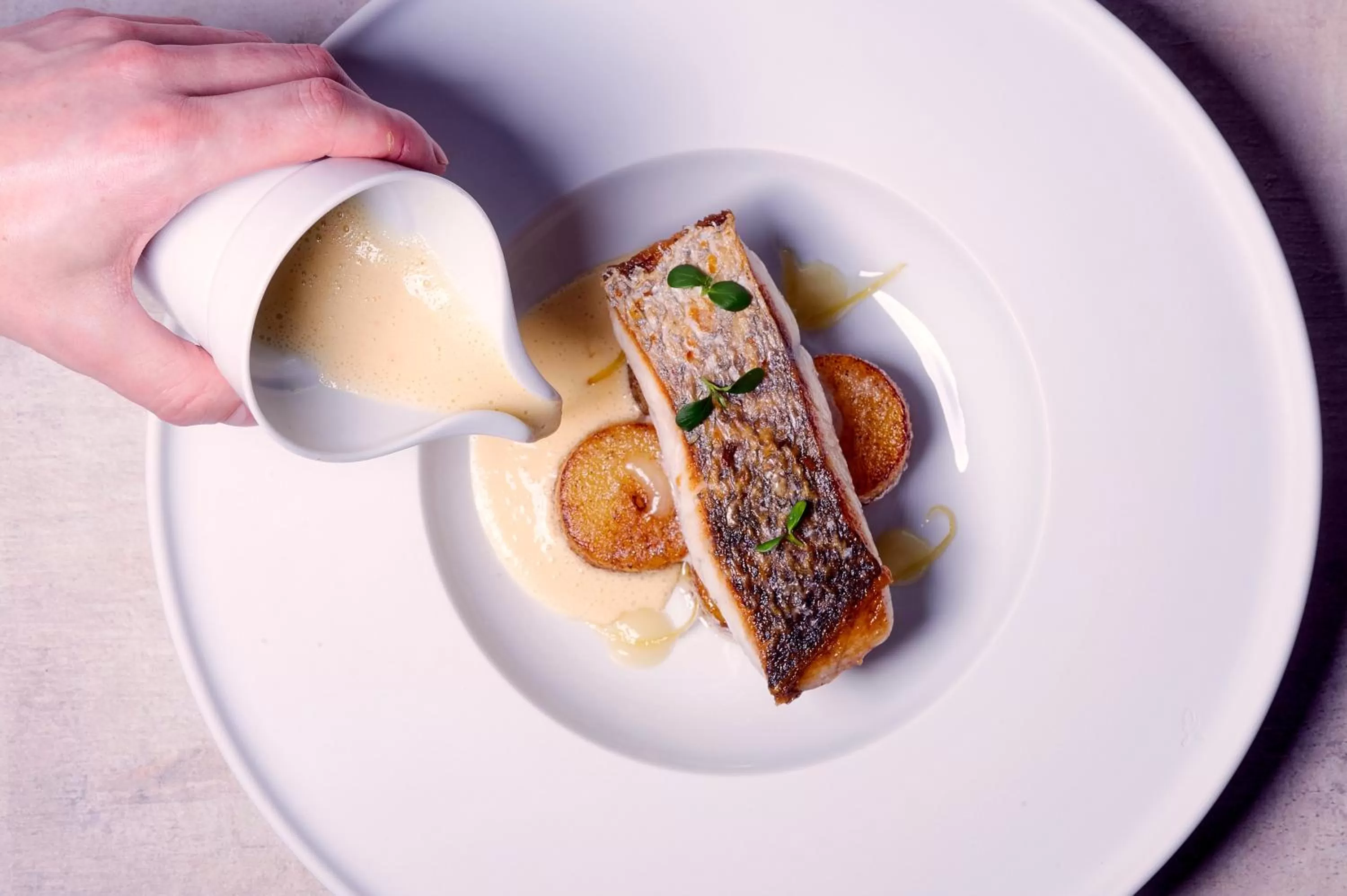 Food close-up in Relais & Châteaux La Maison Des Têtes