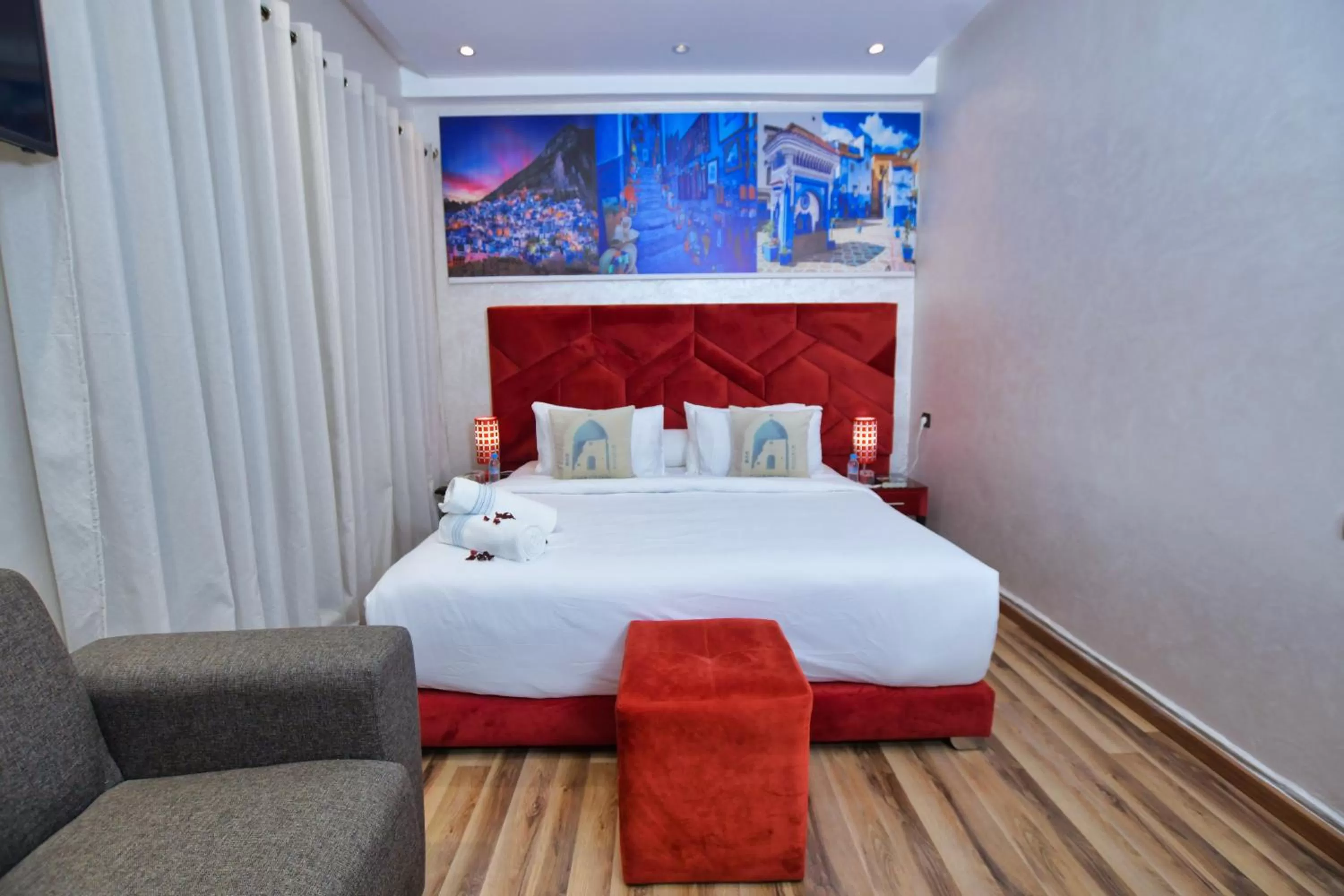 Bed in Hotel Dar Annasr