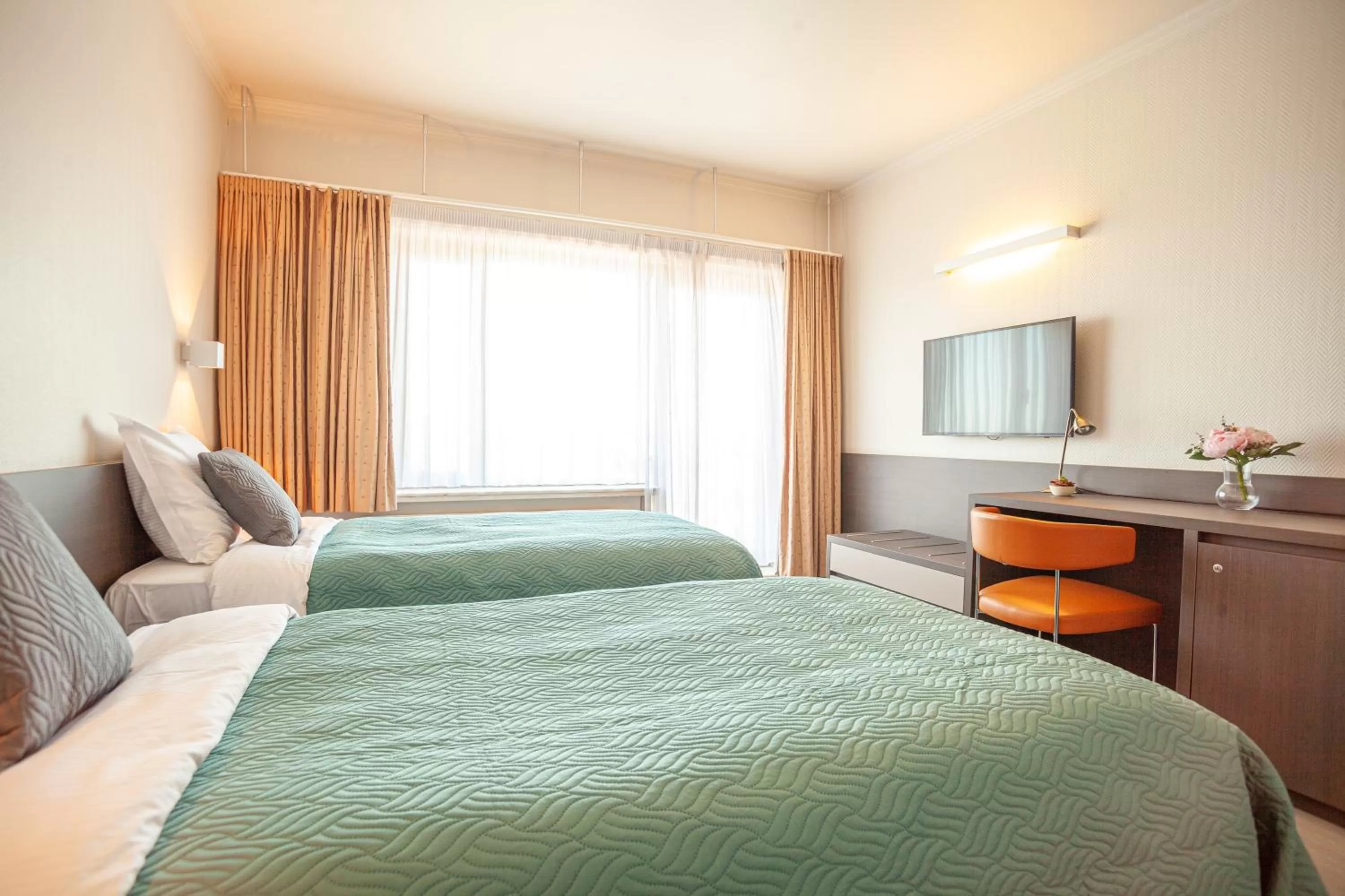 Bed in Hotel Monaco Zeebrugge Beach by Rikas Hotels