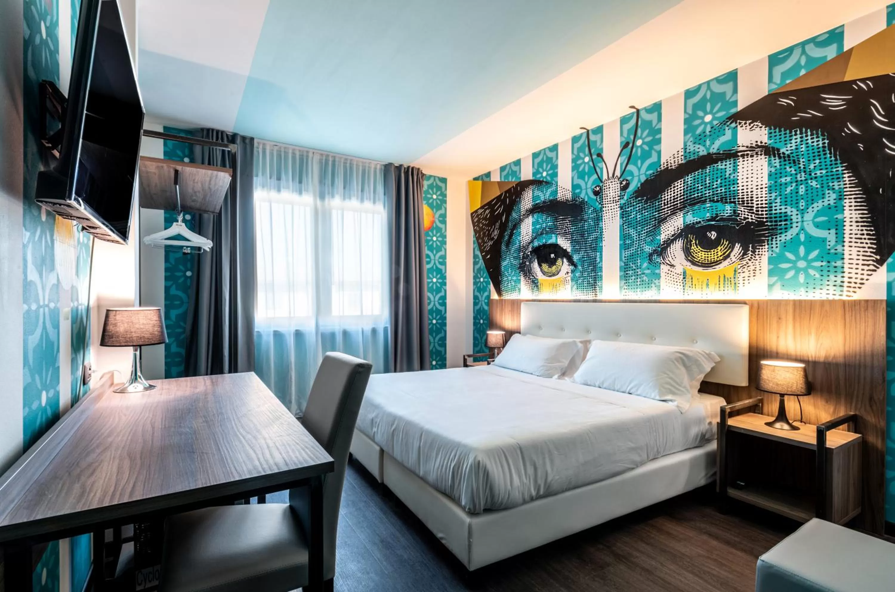 Bed in Muraless Art Hotel - WorldHotels Crafted