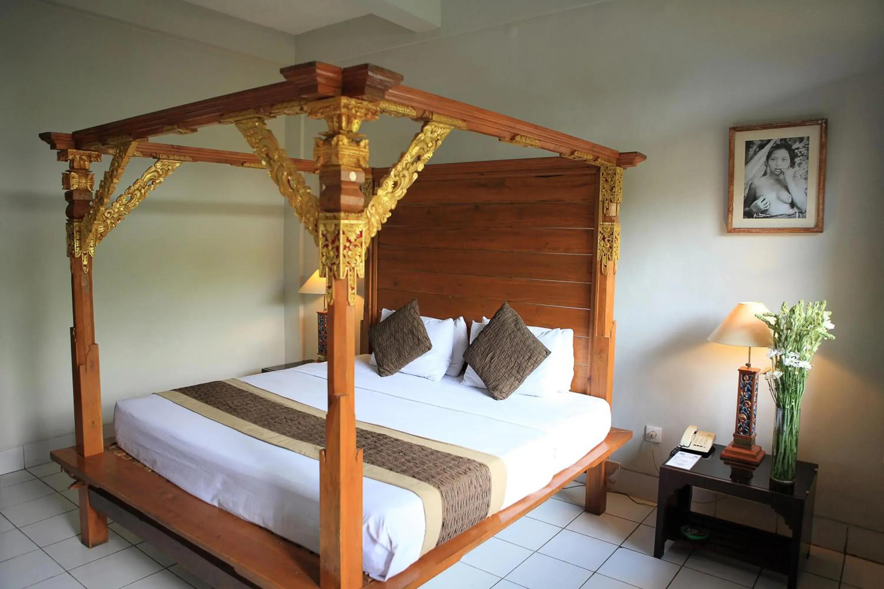Balinese Double Room in Legian Village Hotel - CHSE Certified Balinese Double Room in Legian Village Hotel - CHSE Certified