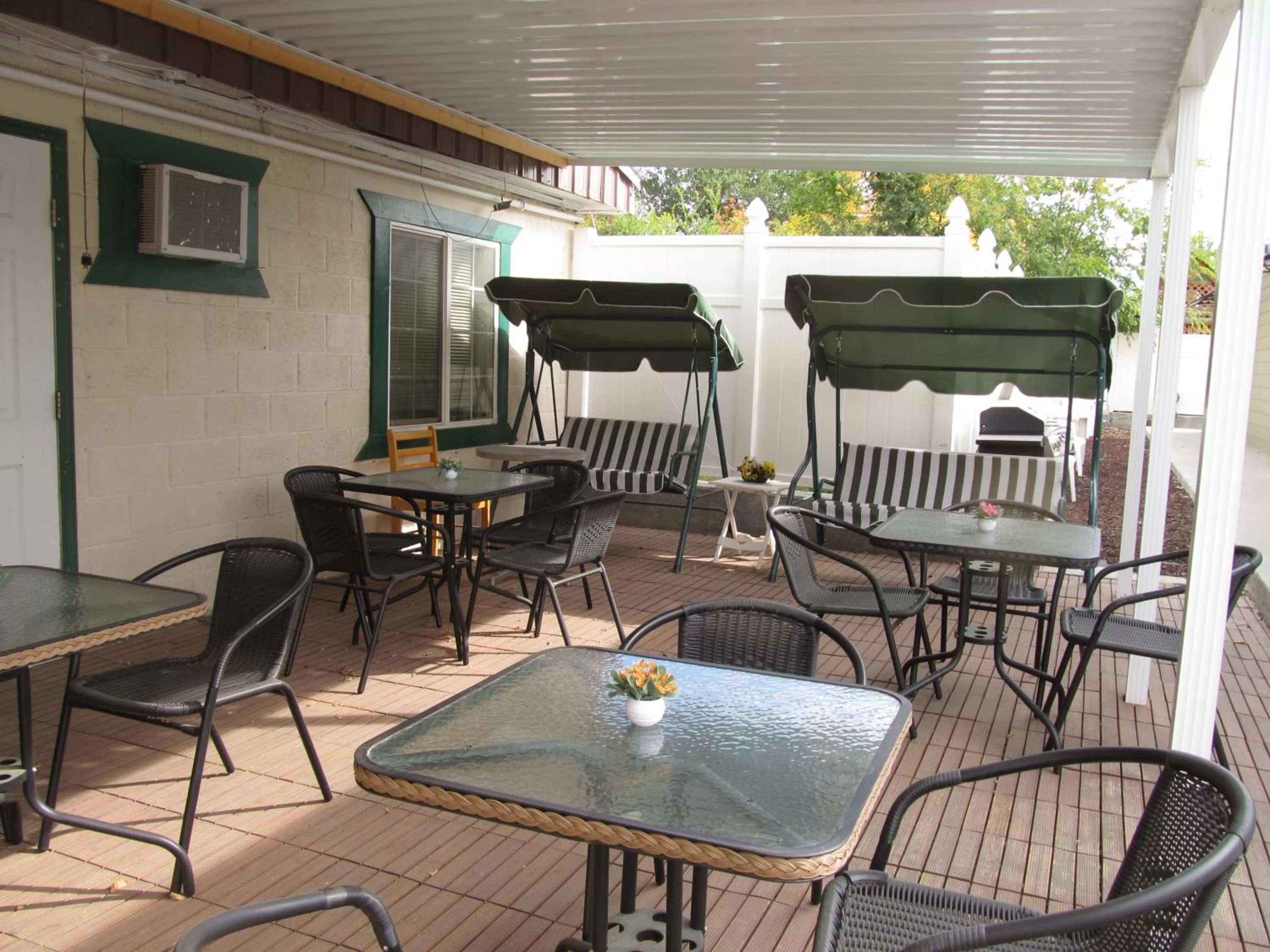 Patio in Western Motel