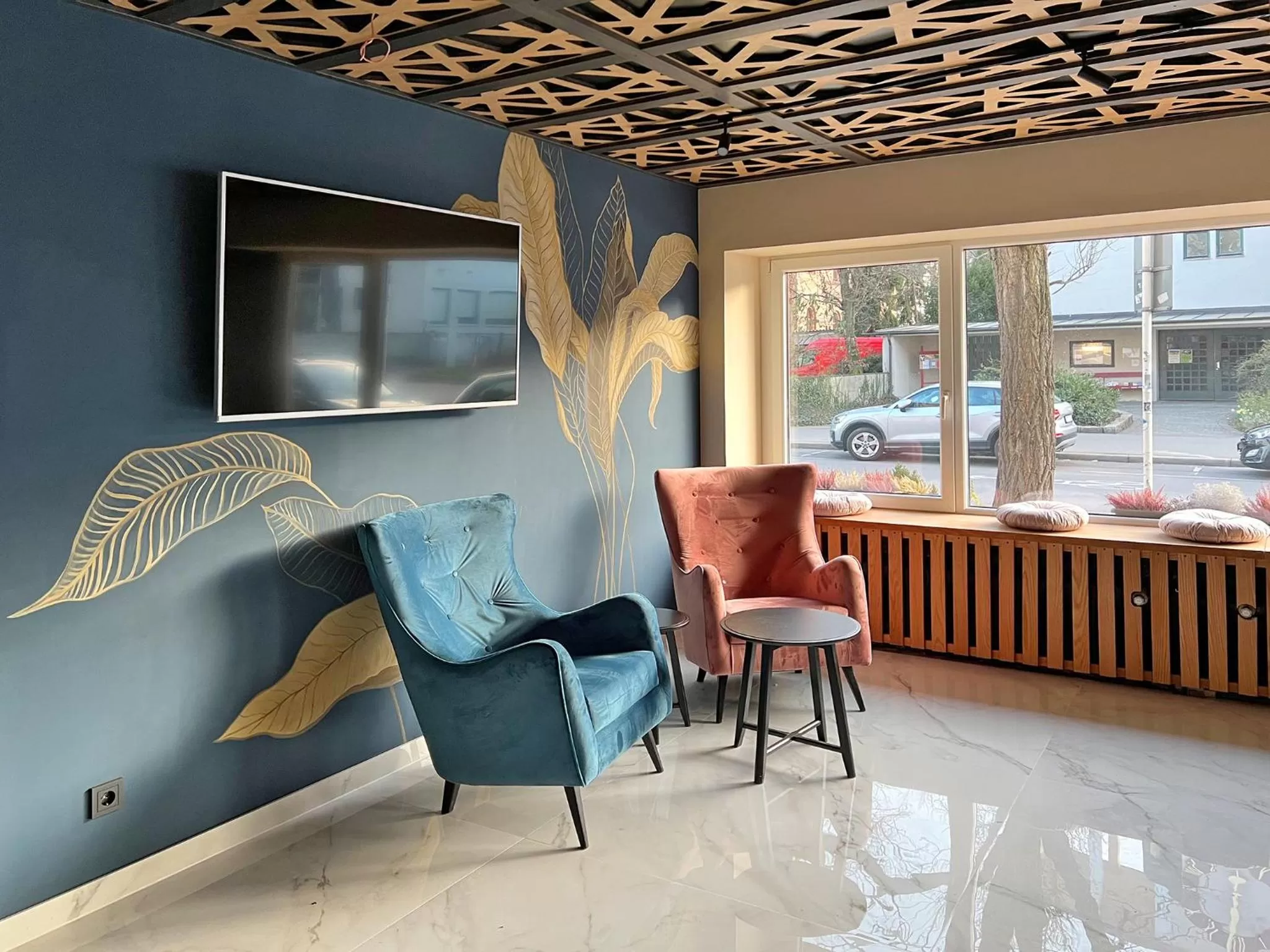 Lobby or reception in DORMERO Hotel Reutlingen