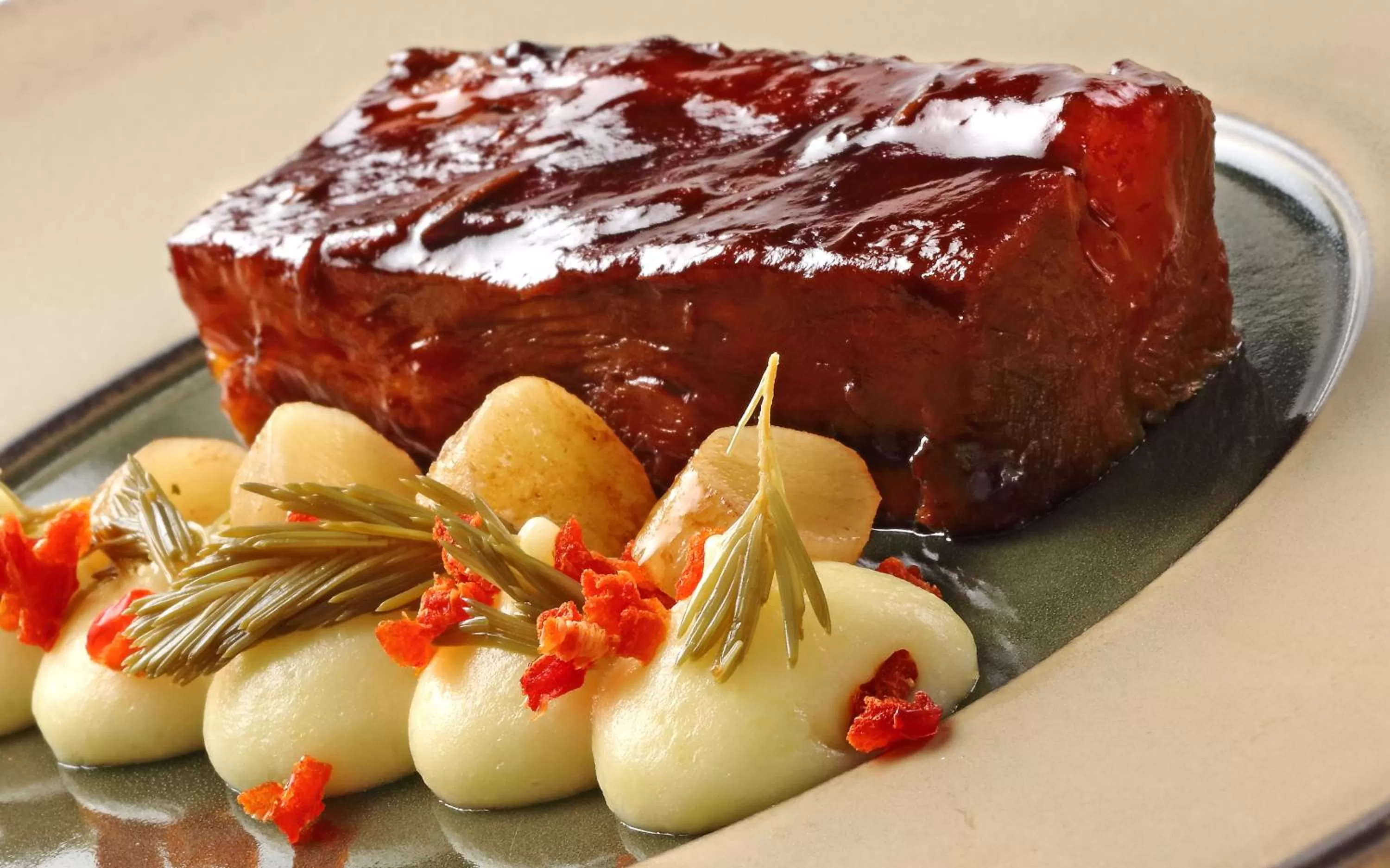 Food close-up in Hotel Weiher Green Lake