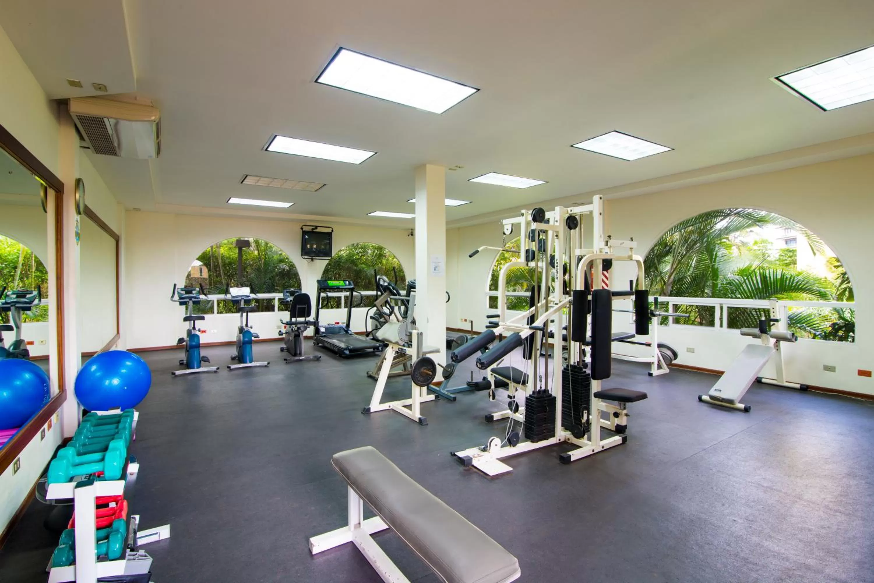 Fitness centre/facilities in Apartotel & Suites Villas del Rio