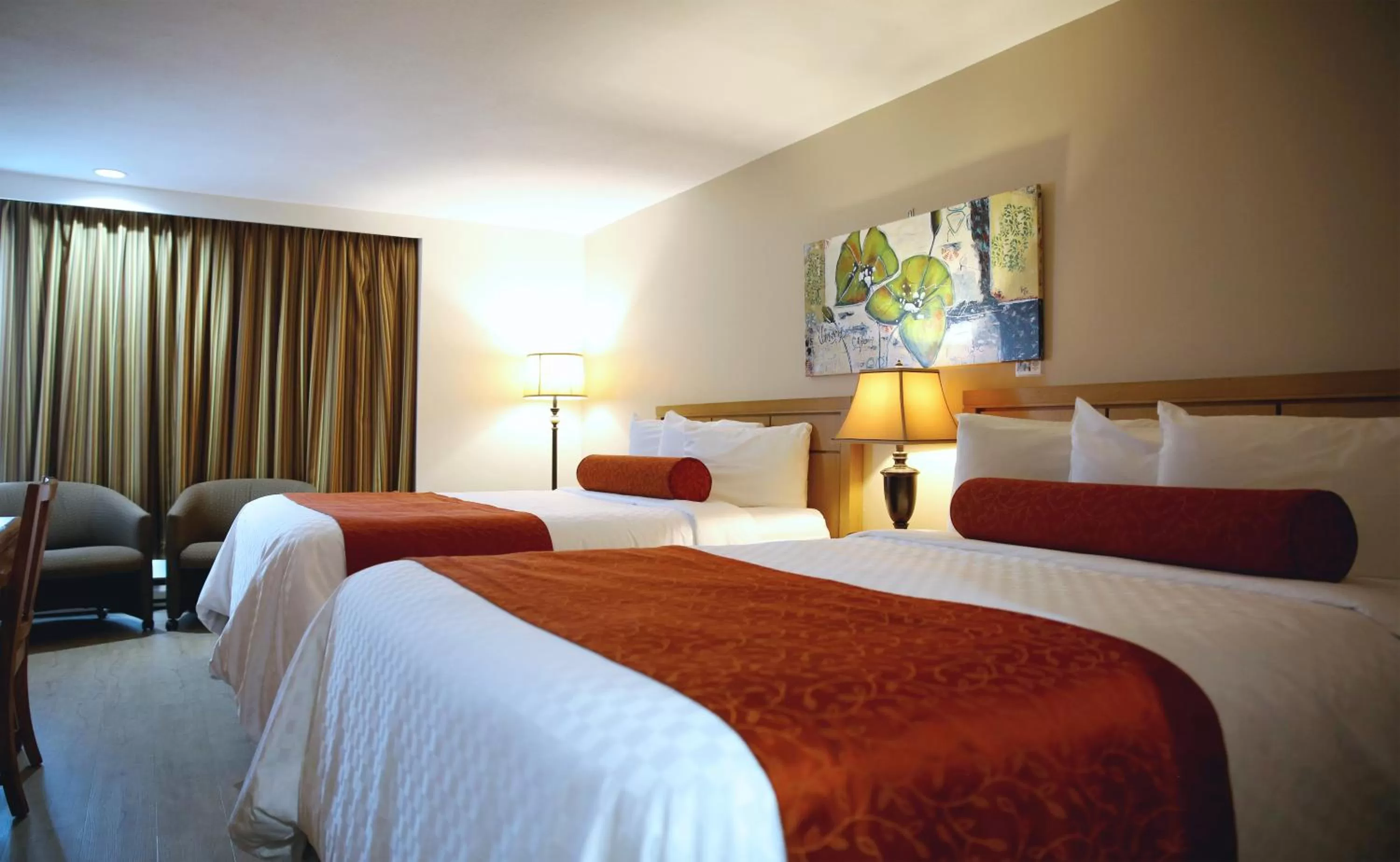 Bed in Auberge du Grand Lac