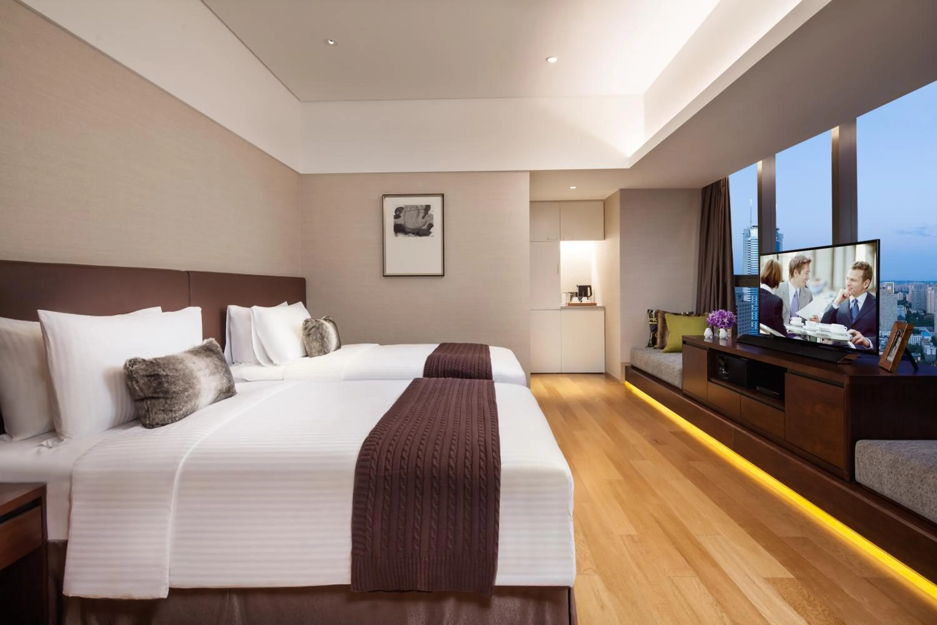 Bedroom, Bed in Somerset Xindicheng Xi'an