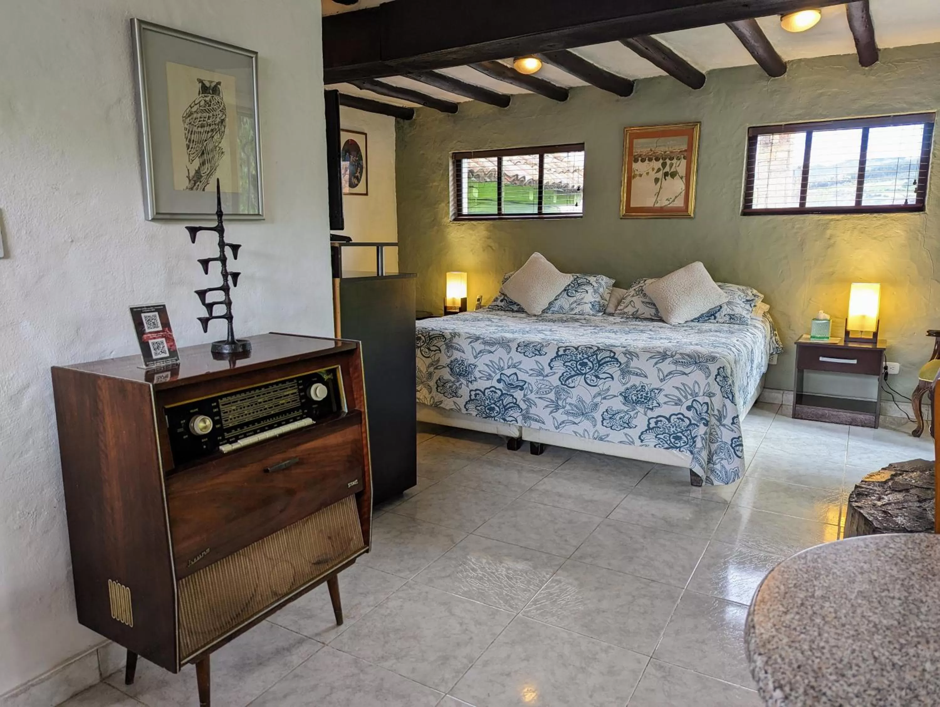 Decorative detail, Bed in Posada Cafe La Huerta