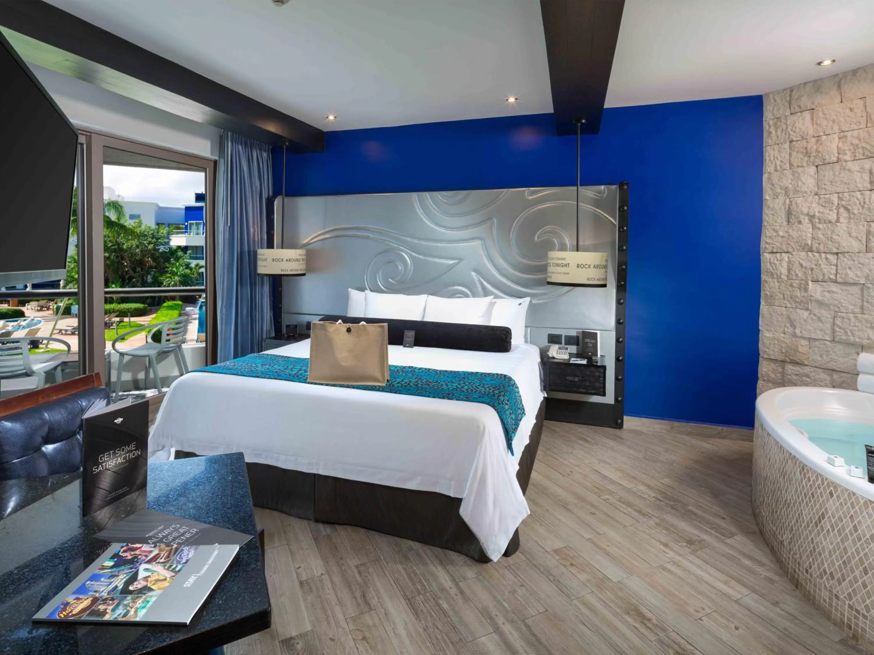 Bedroom, Bed in Hard Rock Hotel Riviera Maya - All Inclusive