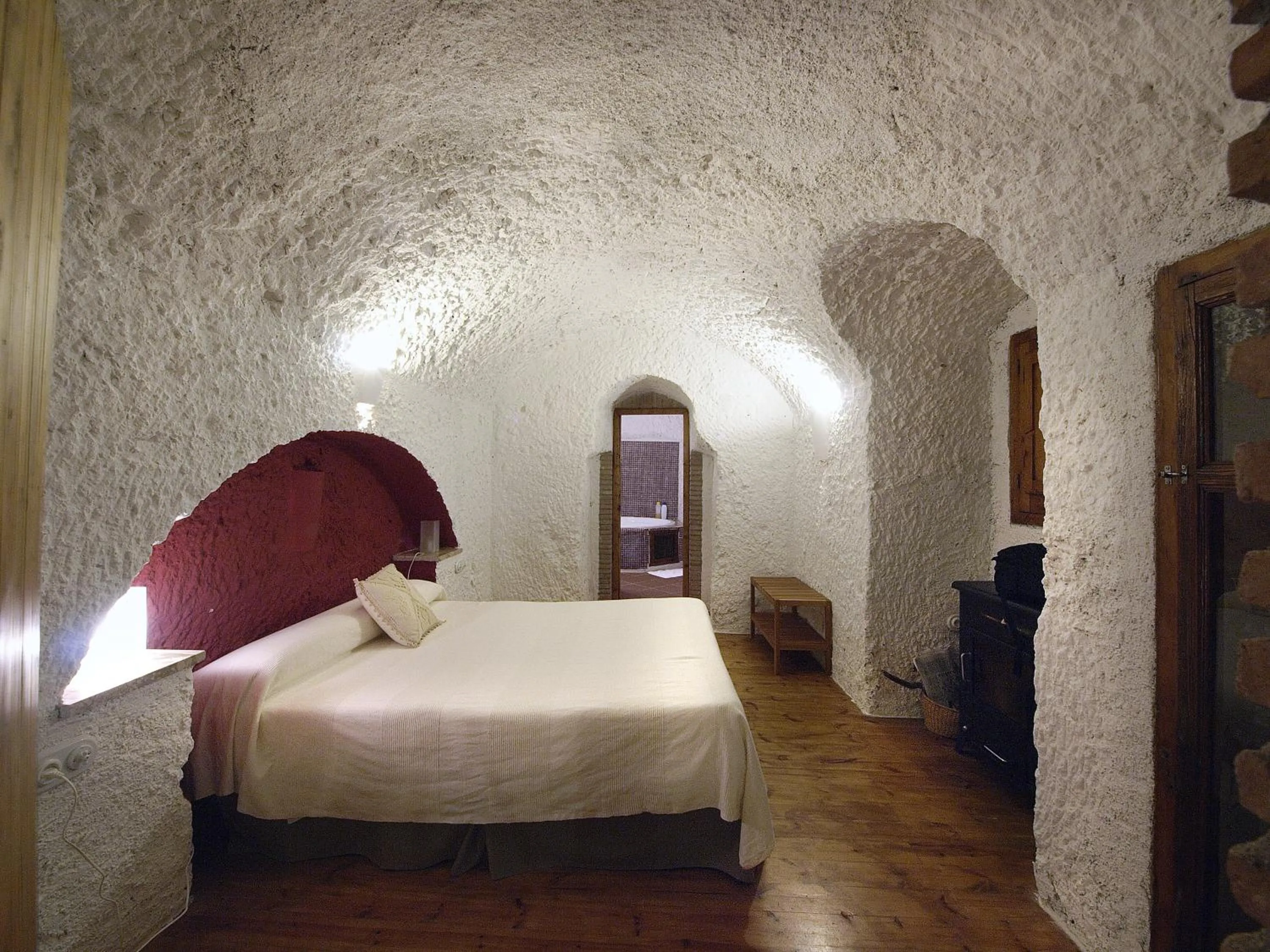 Bedroom, Bed in Casas Cueva y Cortijo La Tala en Guadix