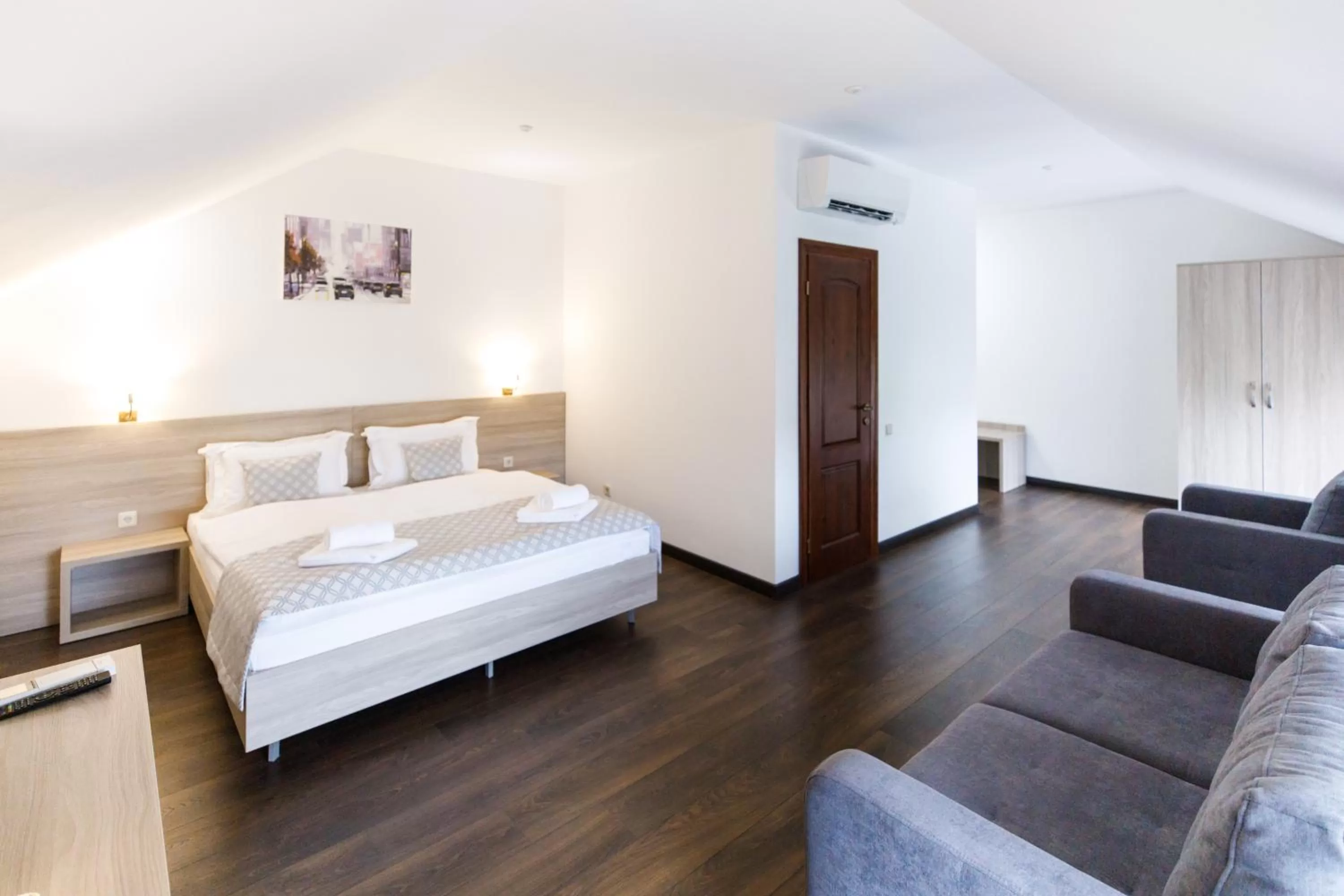 Bed in Hotel Antonio