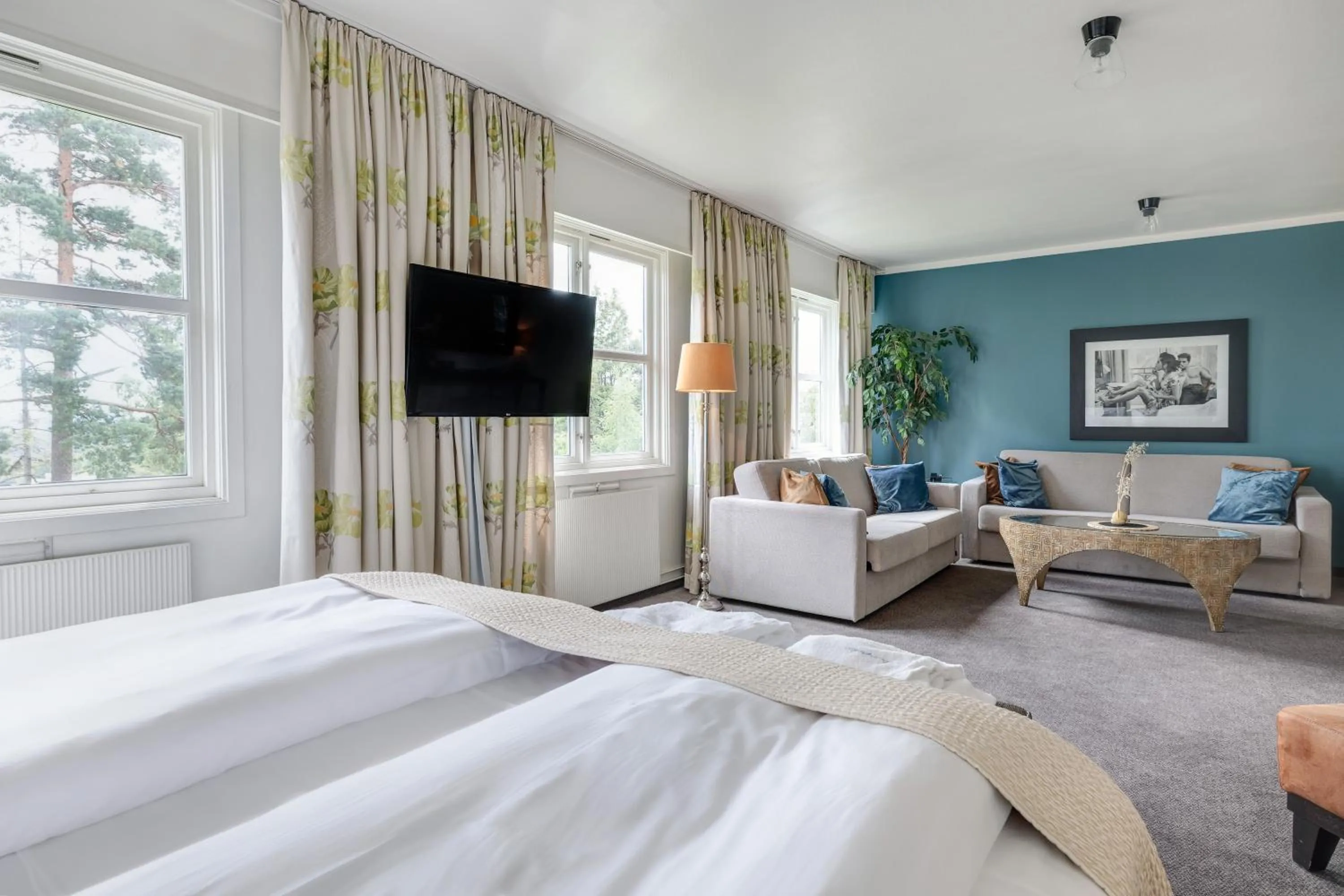 Bed in Quality Hotel Leangkollen