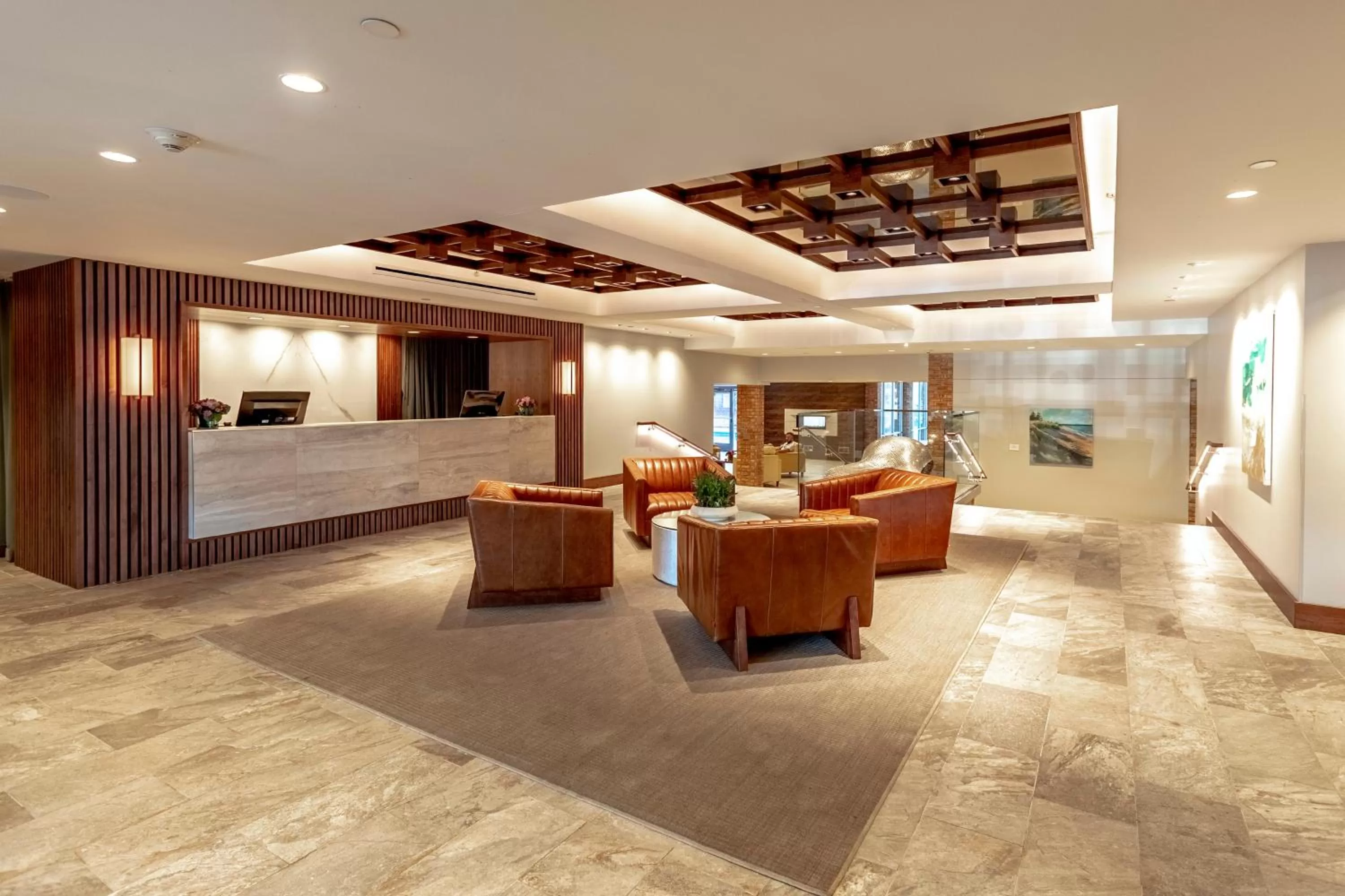 Seating area in Delamar Traverse City