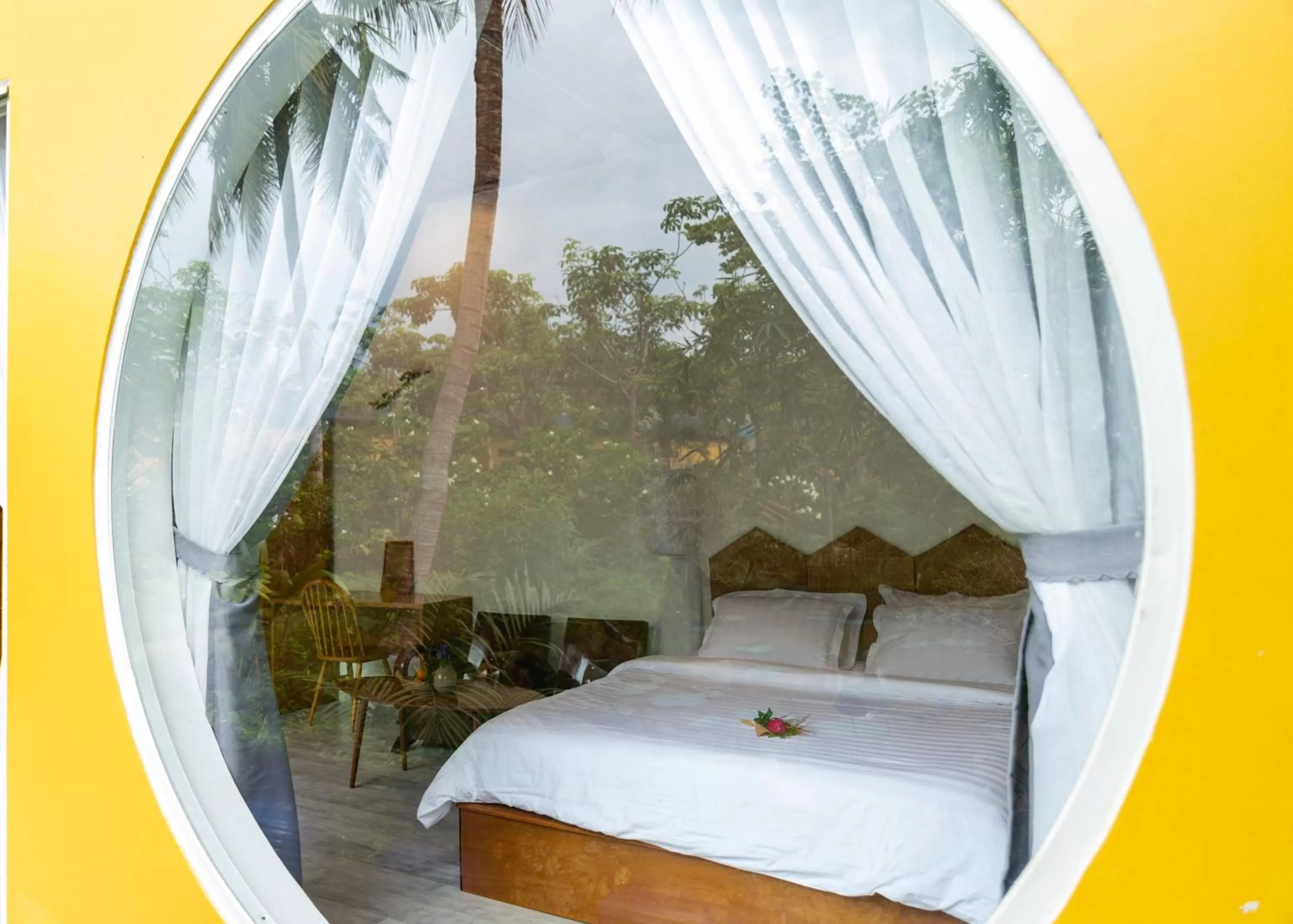 Bed in Binh Minh Eco Lodge