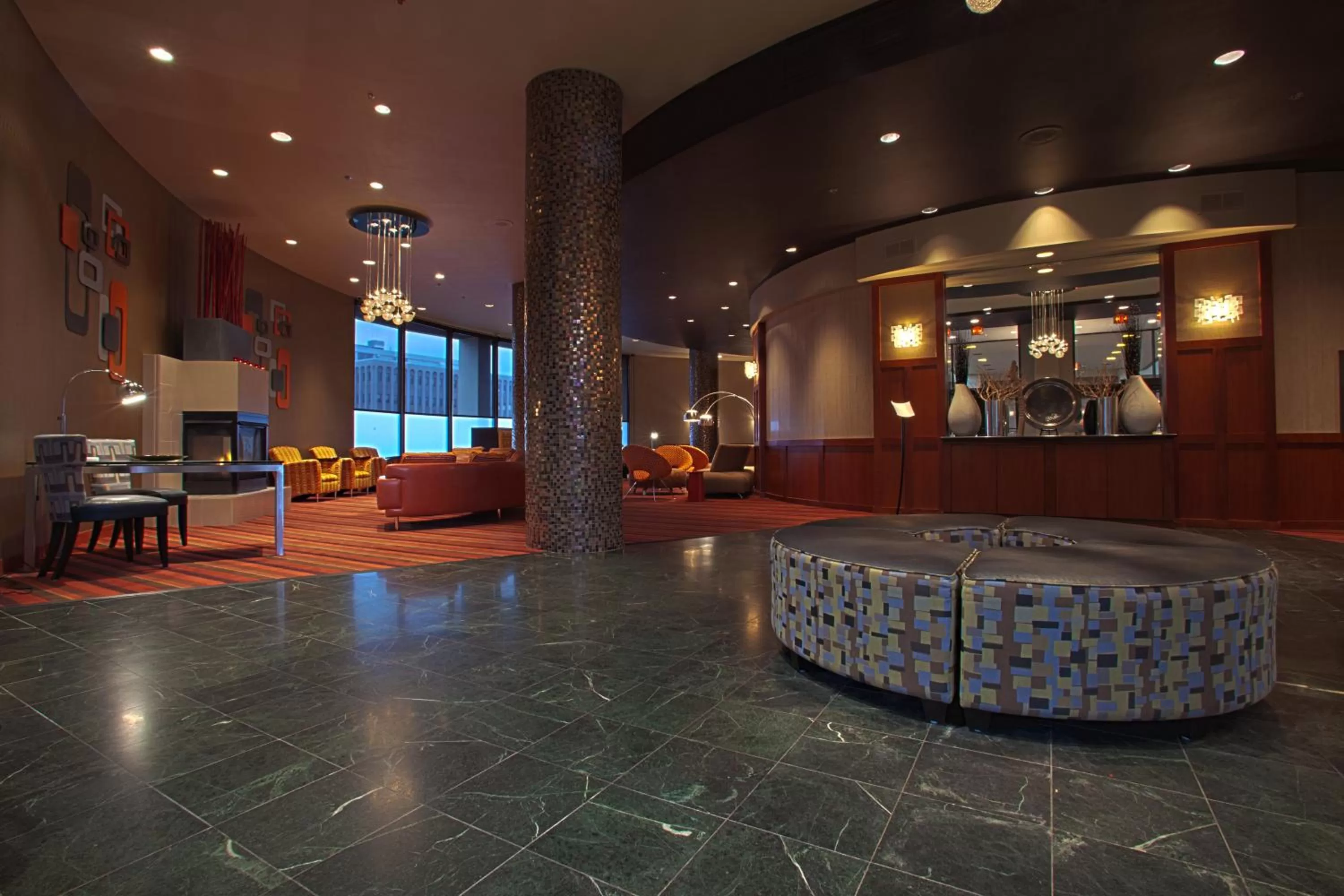 Lobby or reception in Radisson Hotel Duluth-Harborview