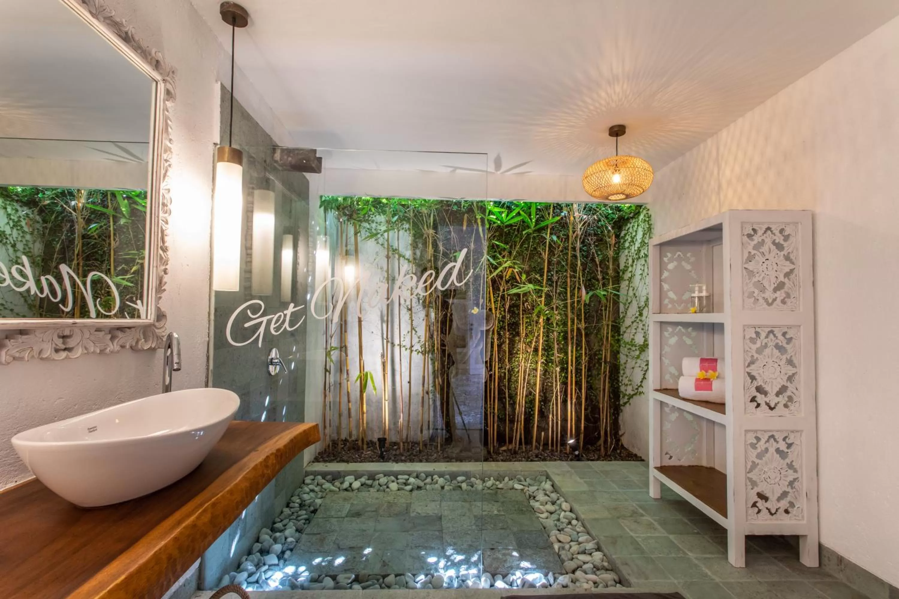 Shower in PinkPrivate Sanur - for Cool Adults Only