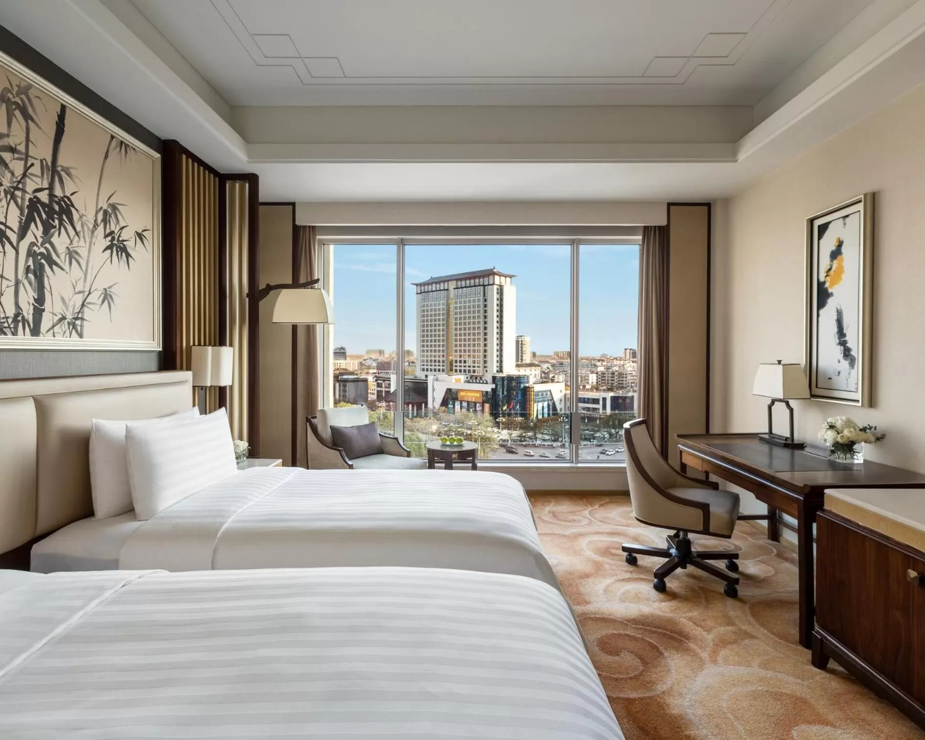 City view, Bed in Shangri-La Qufu