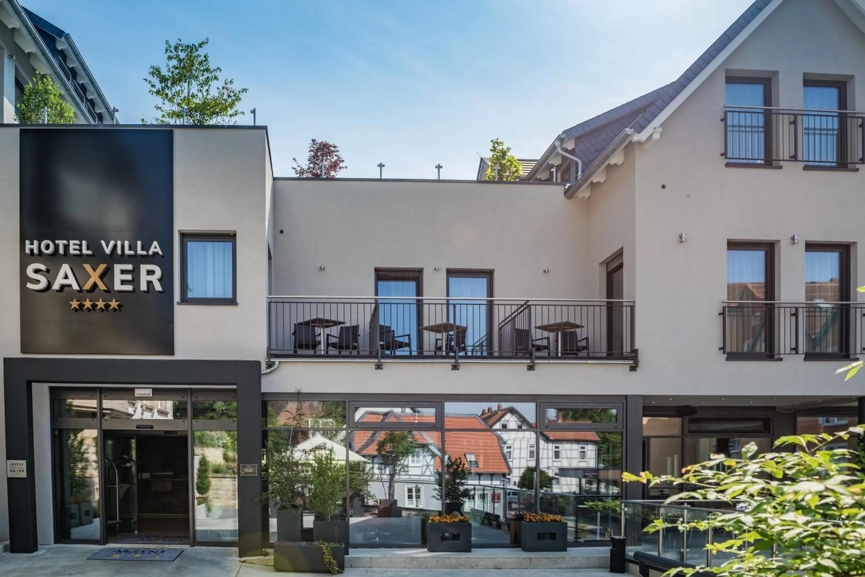 Property building in AKZENT Hotel Villa Saxer