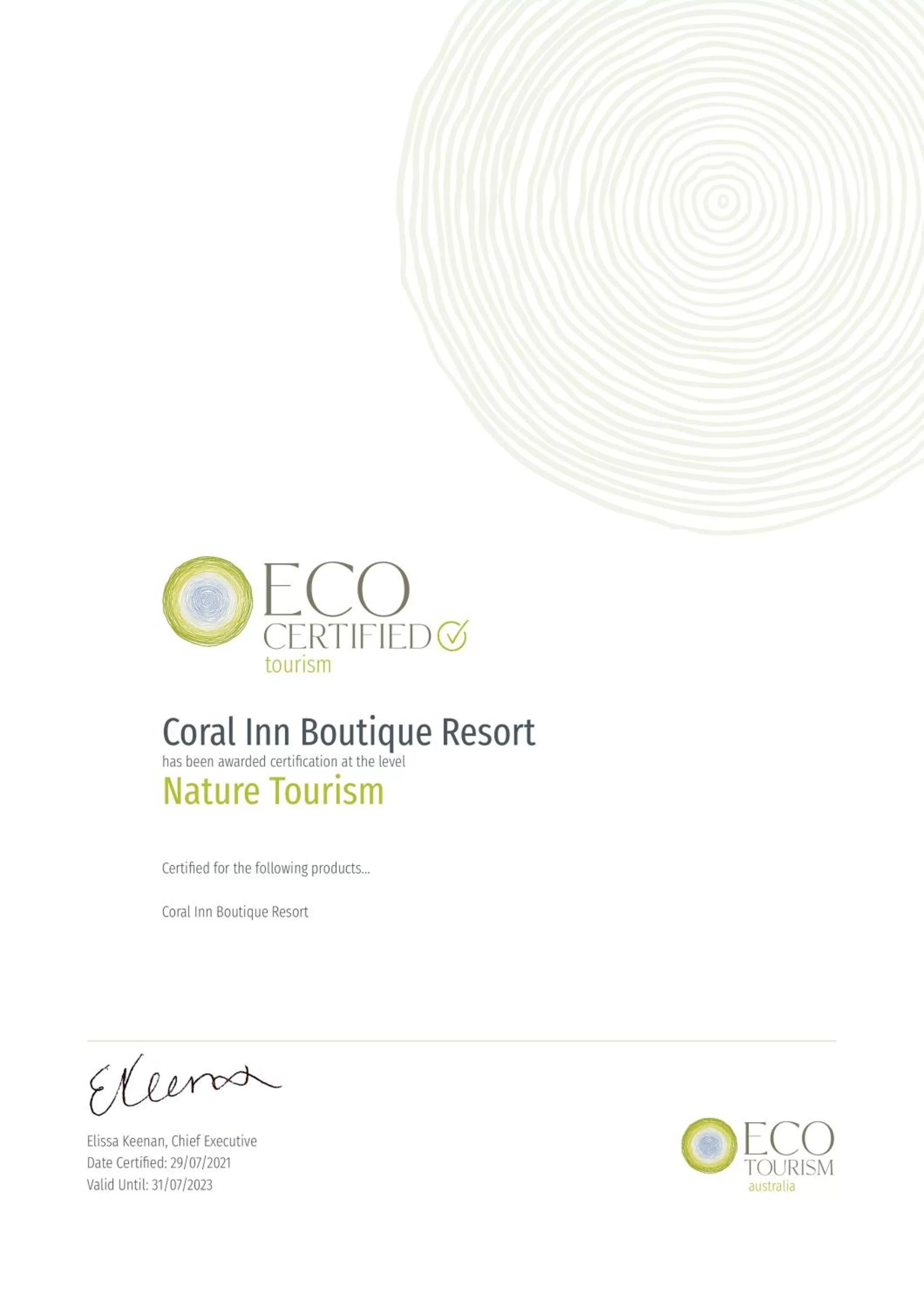 Property building in Coral Inn Boutique Motel