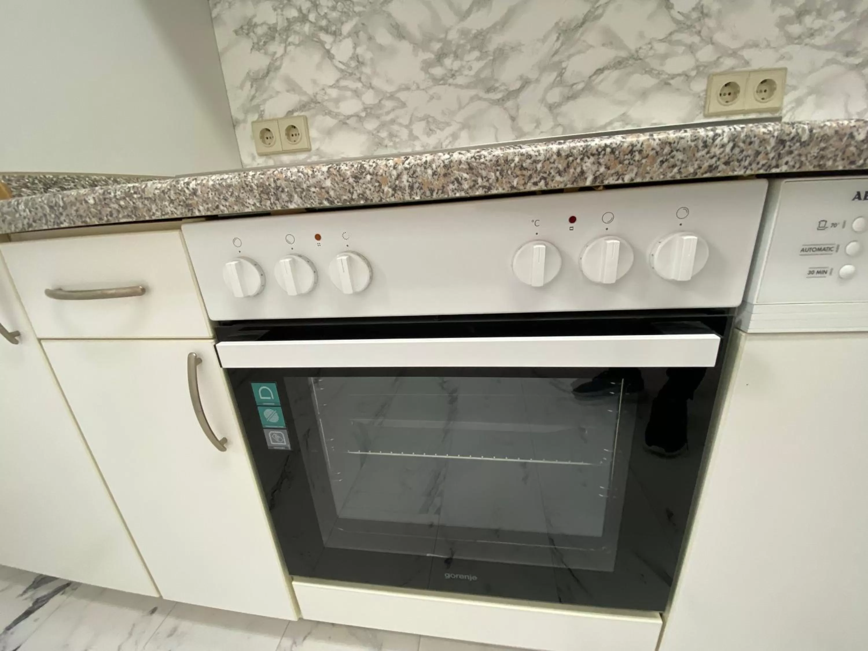 Kitchen or kitchenette in Hotel Bielatal