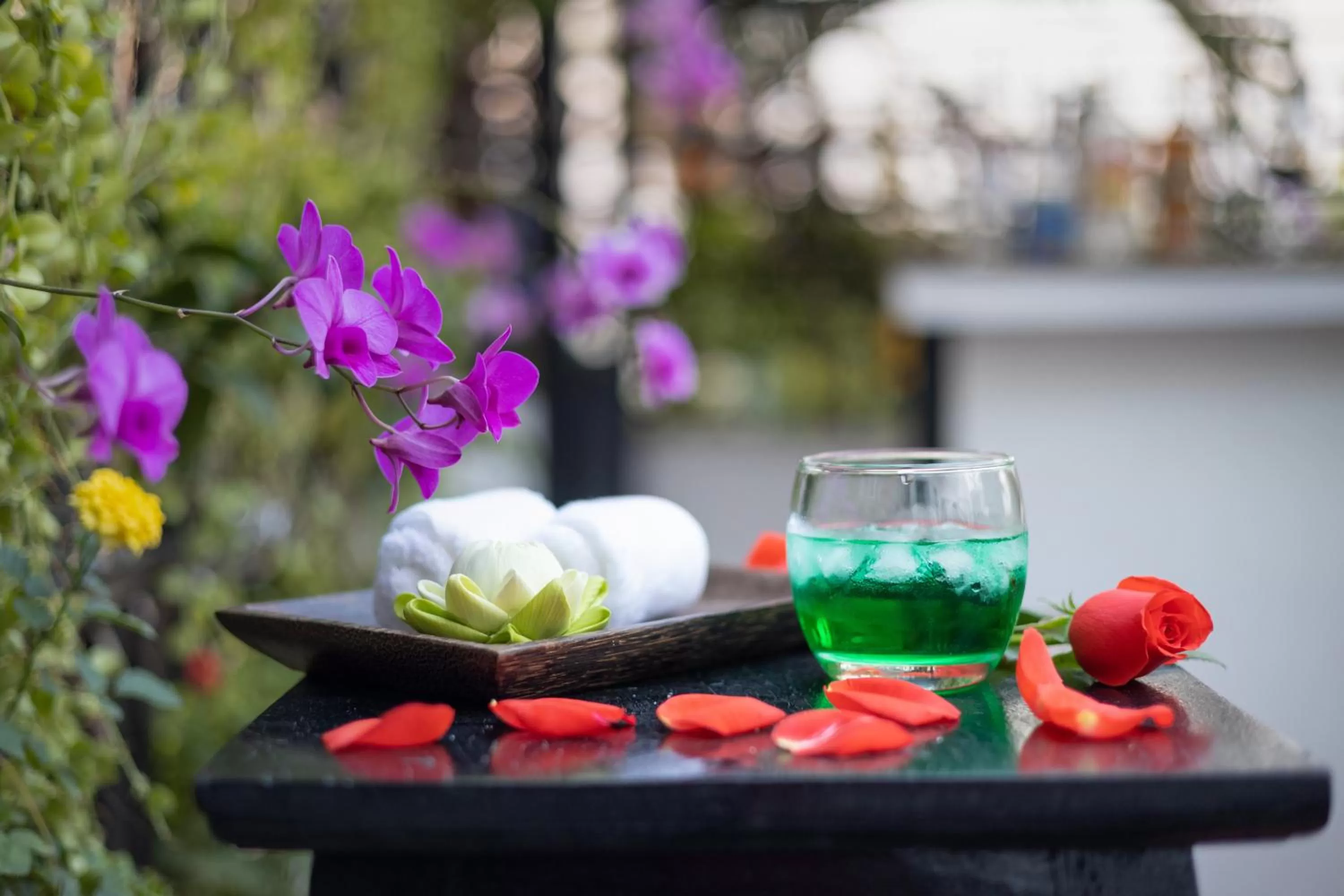 Alcoholic drinks in The Five Senses Boutique Hotel