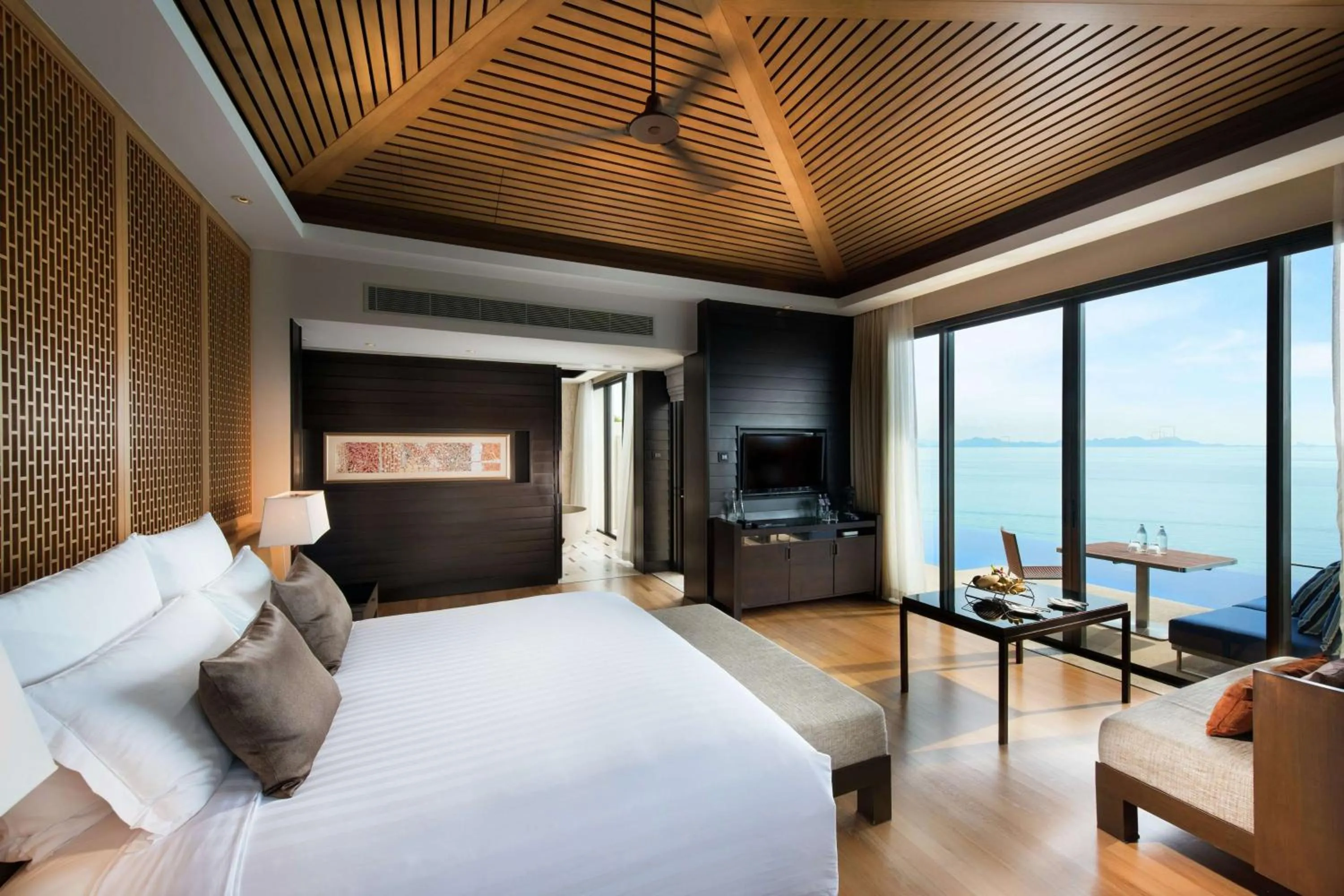 Bedroom, Bed in Conrad Koh Samui