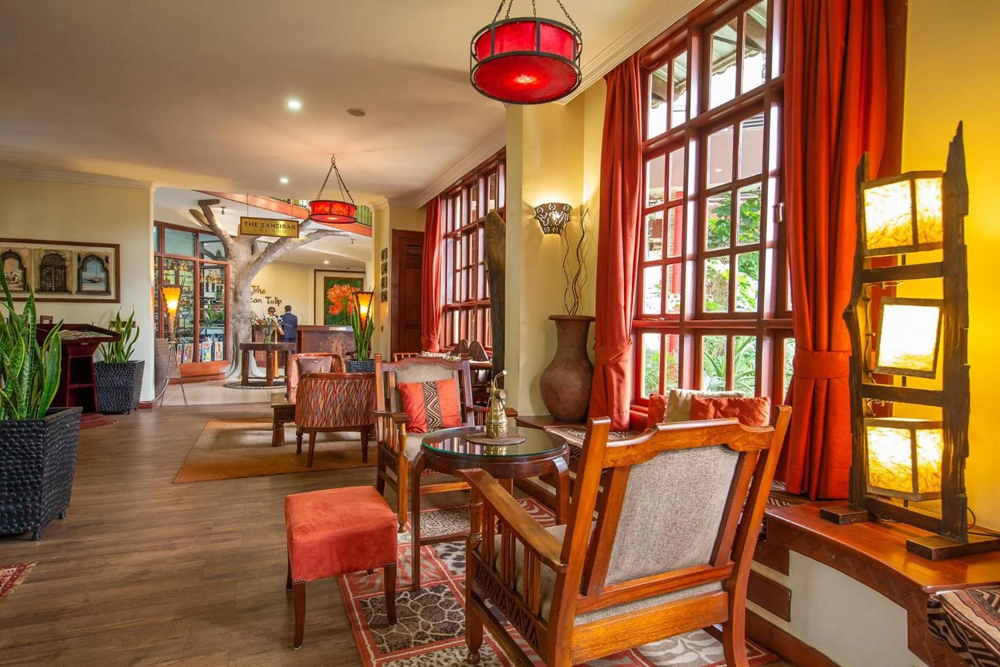 Property building in African Tulip Hotel